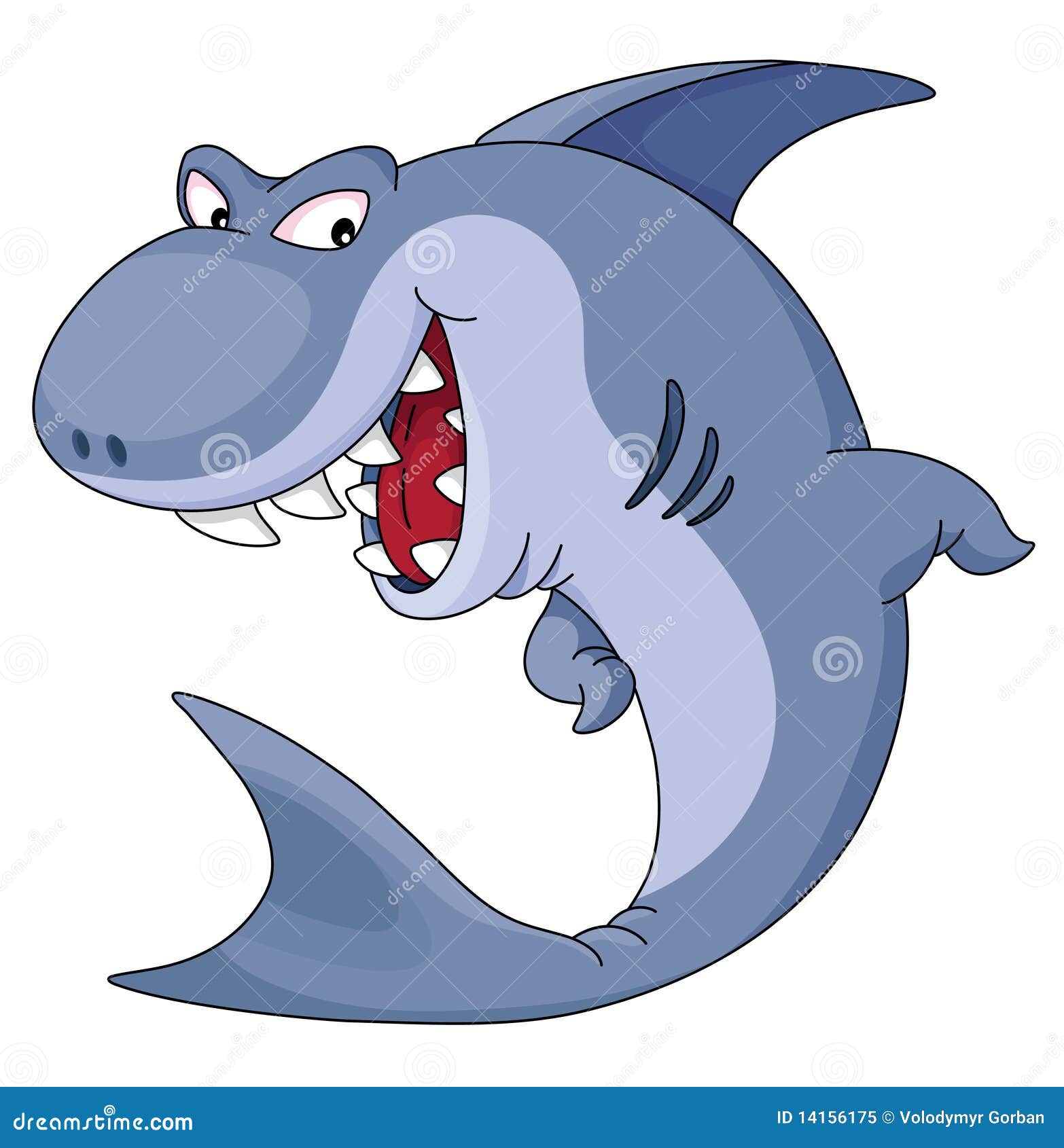 Акула Иллюстрация Вектора. Иллюстрации Насчитывающей Океан - 14156175