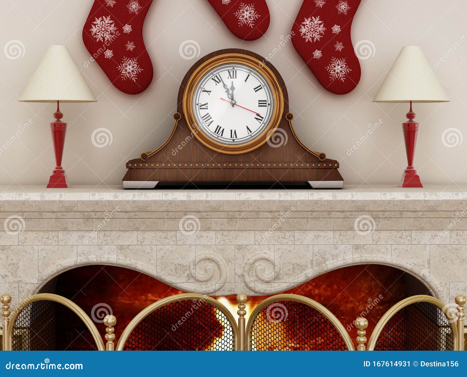 Античное положение часов у камина в мраморном поверхности Иллюстрация 3d Иллюстрация штока - иллюстрации насчитывающей иллюстрация, дом: 167614931