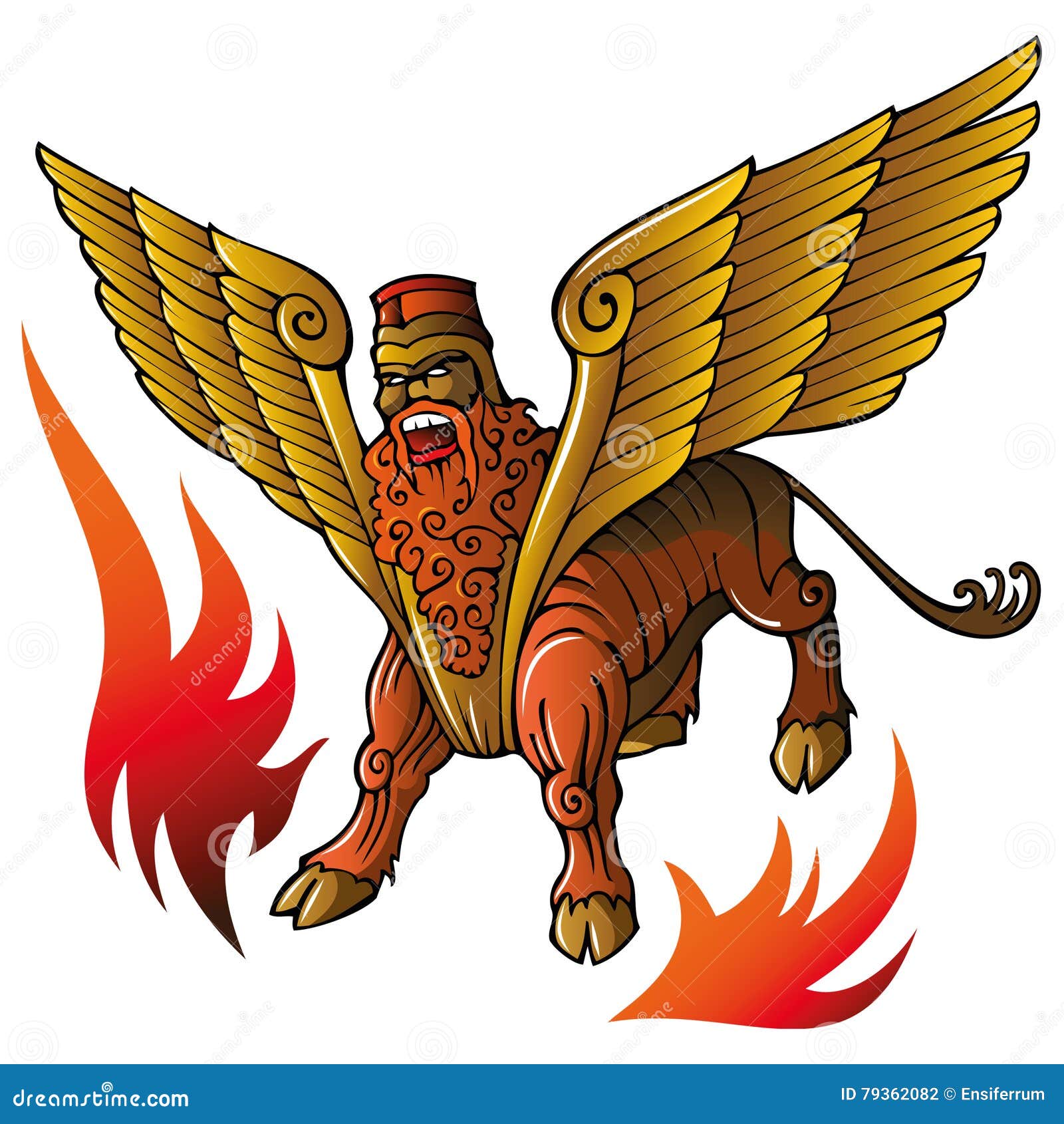 Бык с крыльями