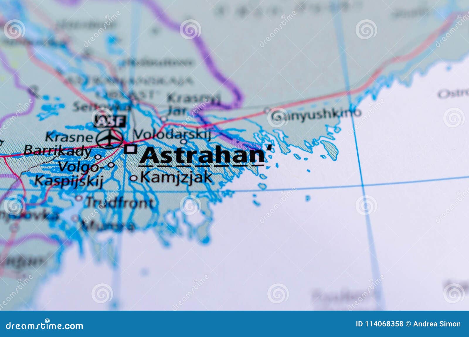 Astrahan Na Karte Stokovoe Foto Izobrazhenie Naschityvayushej Issledujte 114068358