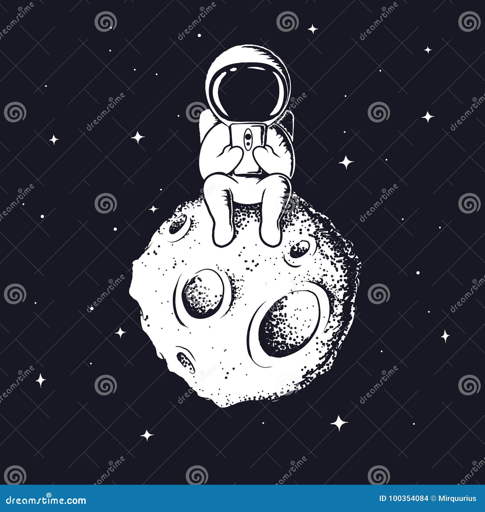 Космонавт графика