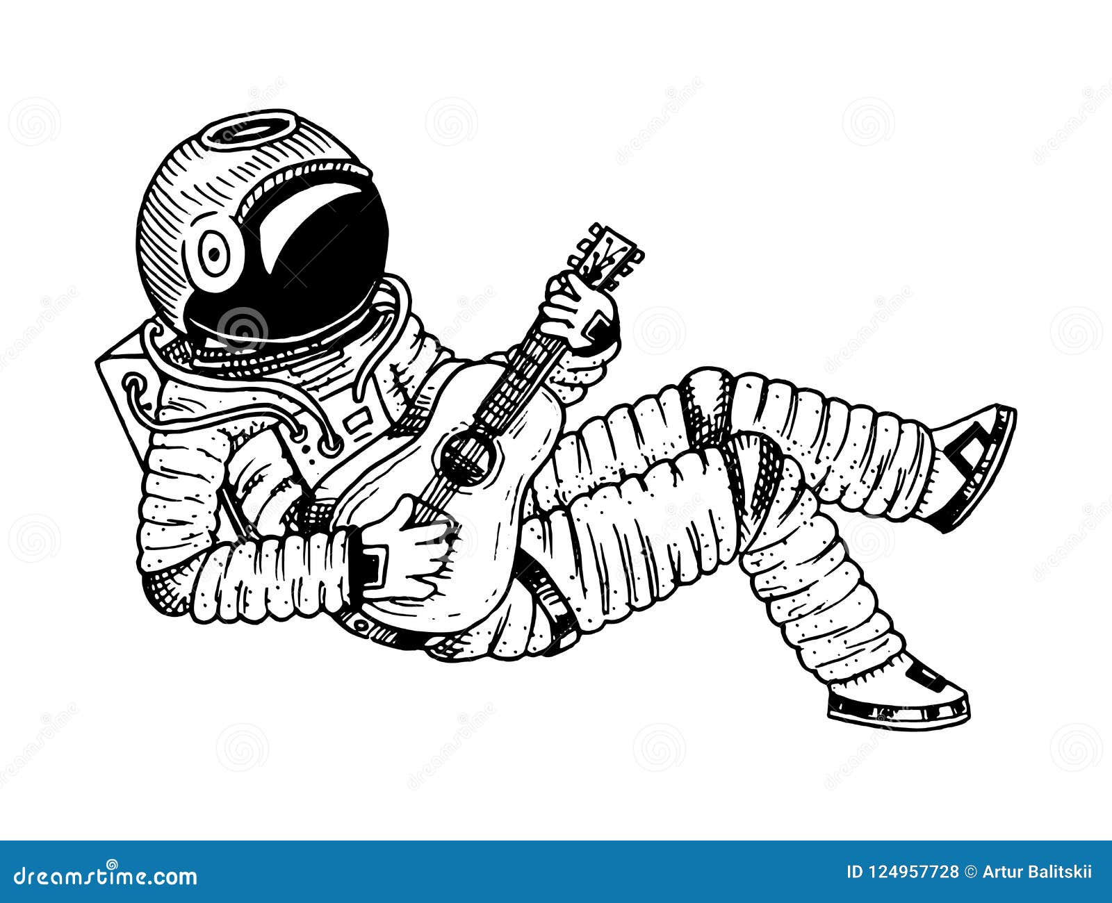 Космонавт графика
