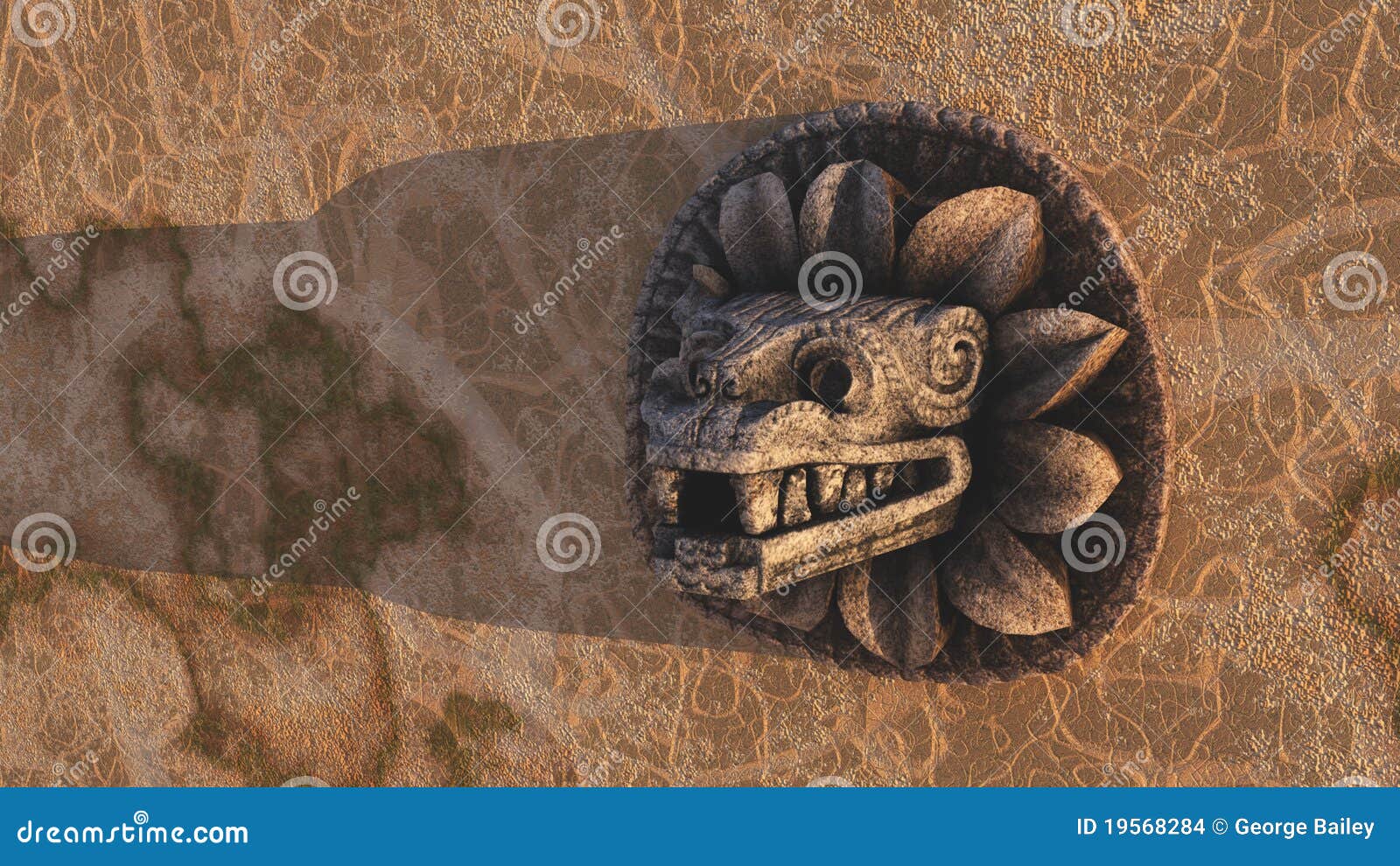 ацтекская скульптура Стоковые Изображения - изображение: 19568284