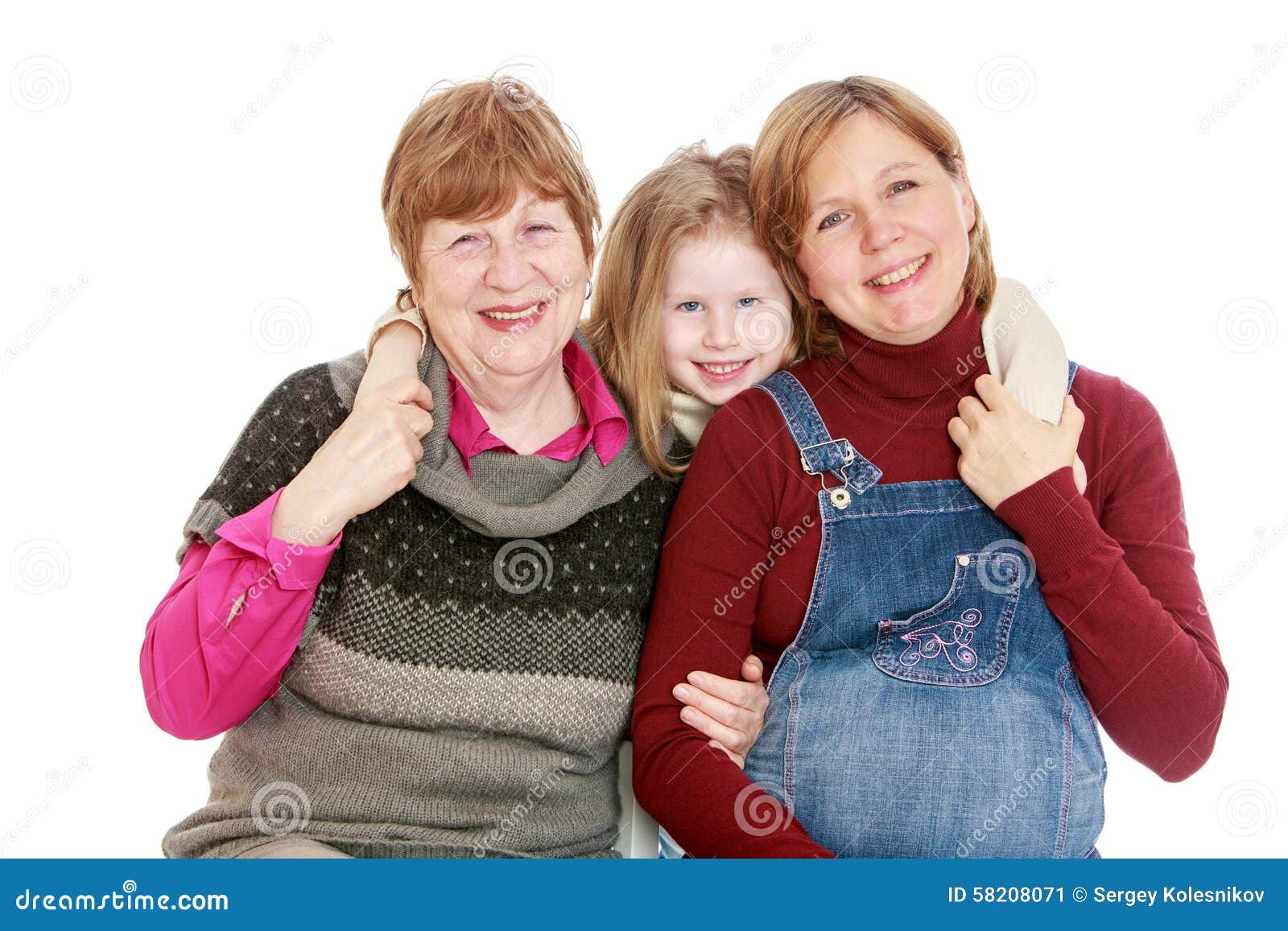 С мамой и бабушкой в бане