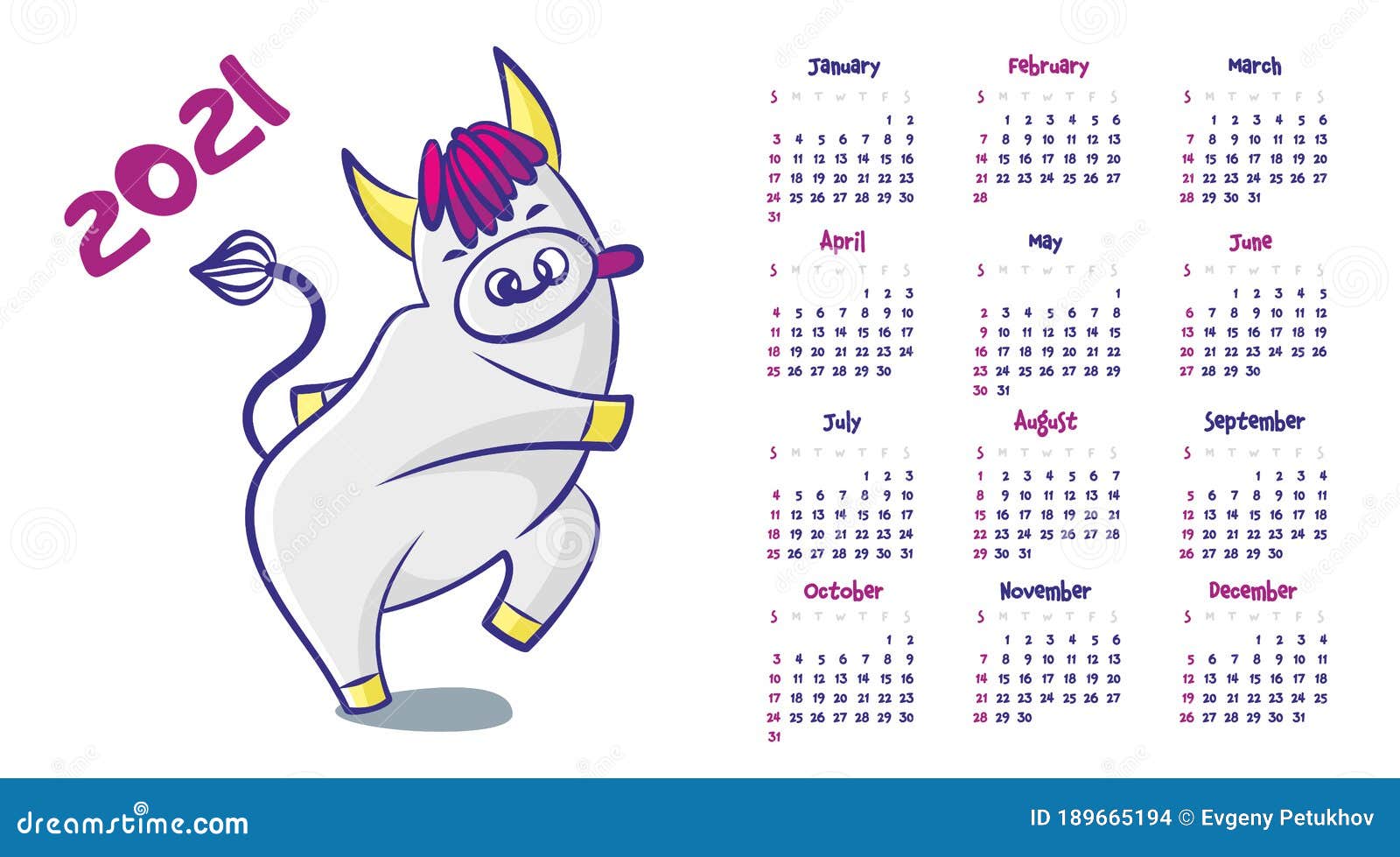 Calendar 2021 Cheerful Bull With A Nose Ring Dancing Cartoon Animals Stock Vector Illustration Of Animal Livestock 189665194 2021 nose art calendar