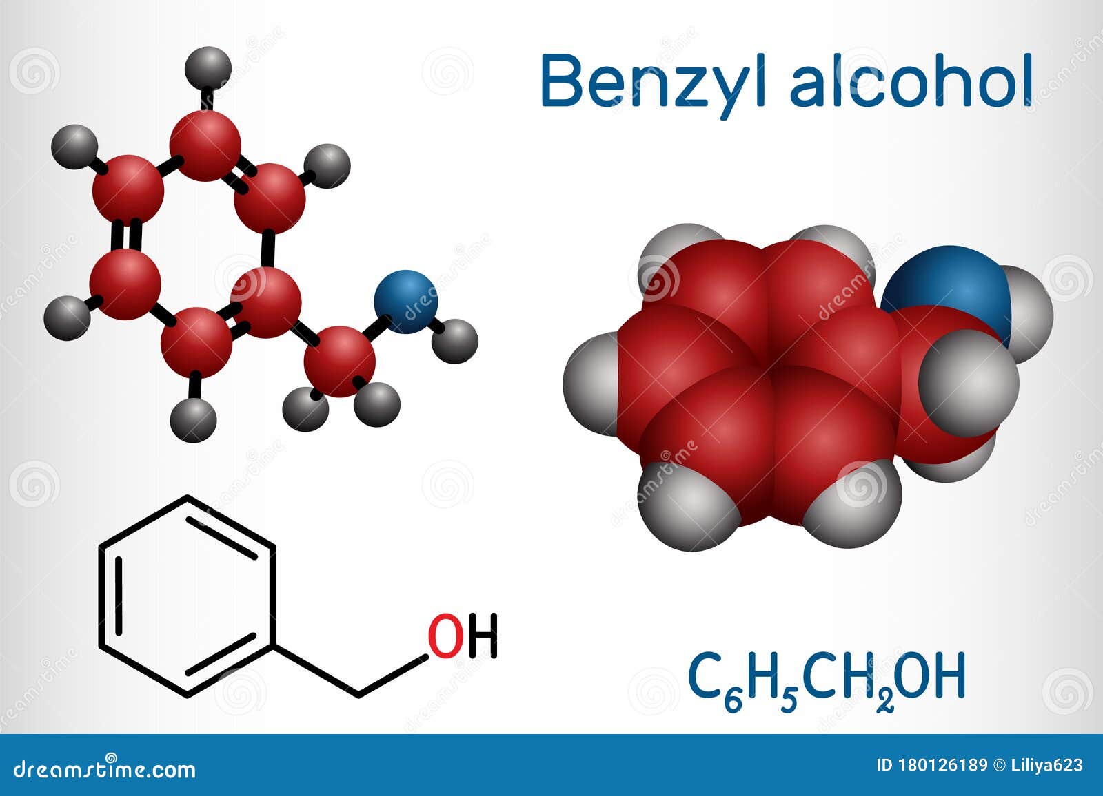 Молекула спирта. Benzyl alcohol. Ch2o это