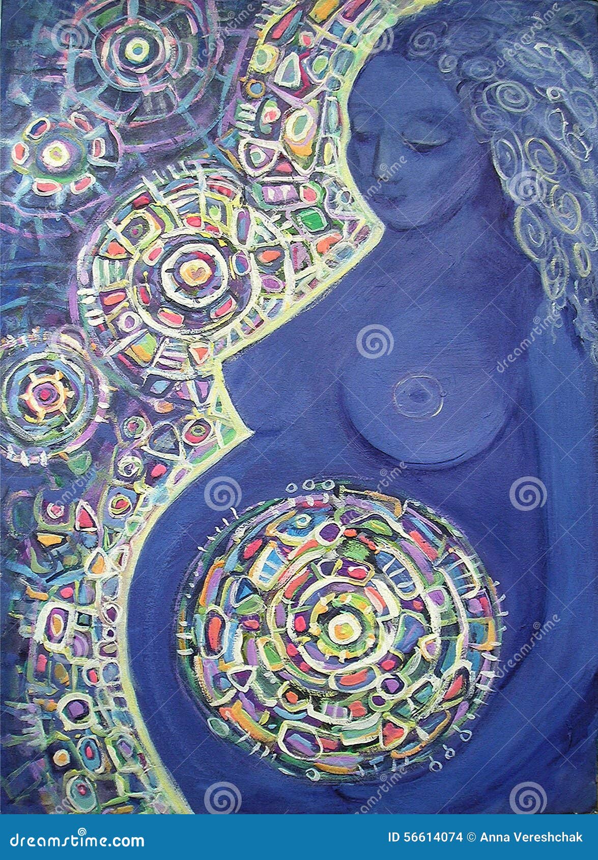 Беременная женщина картины абстрактный цвет предпосылки Стоковое Фото -  изображение насчитывающей декор, сработанность: 56614074