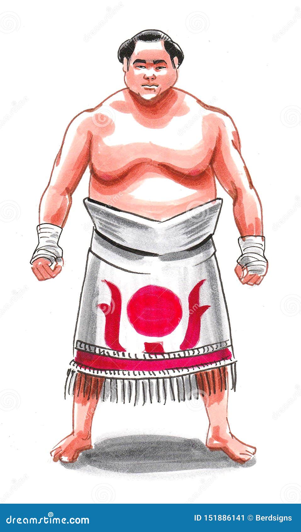 Борец Sumo Стоковое Изображение. Изображение Насчитывающей Сумо.