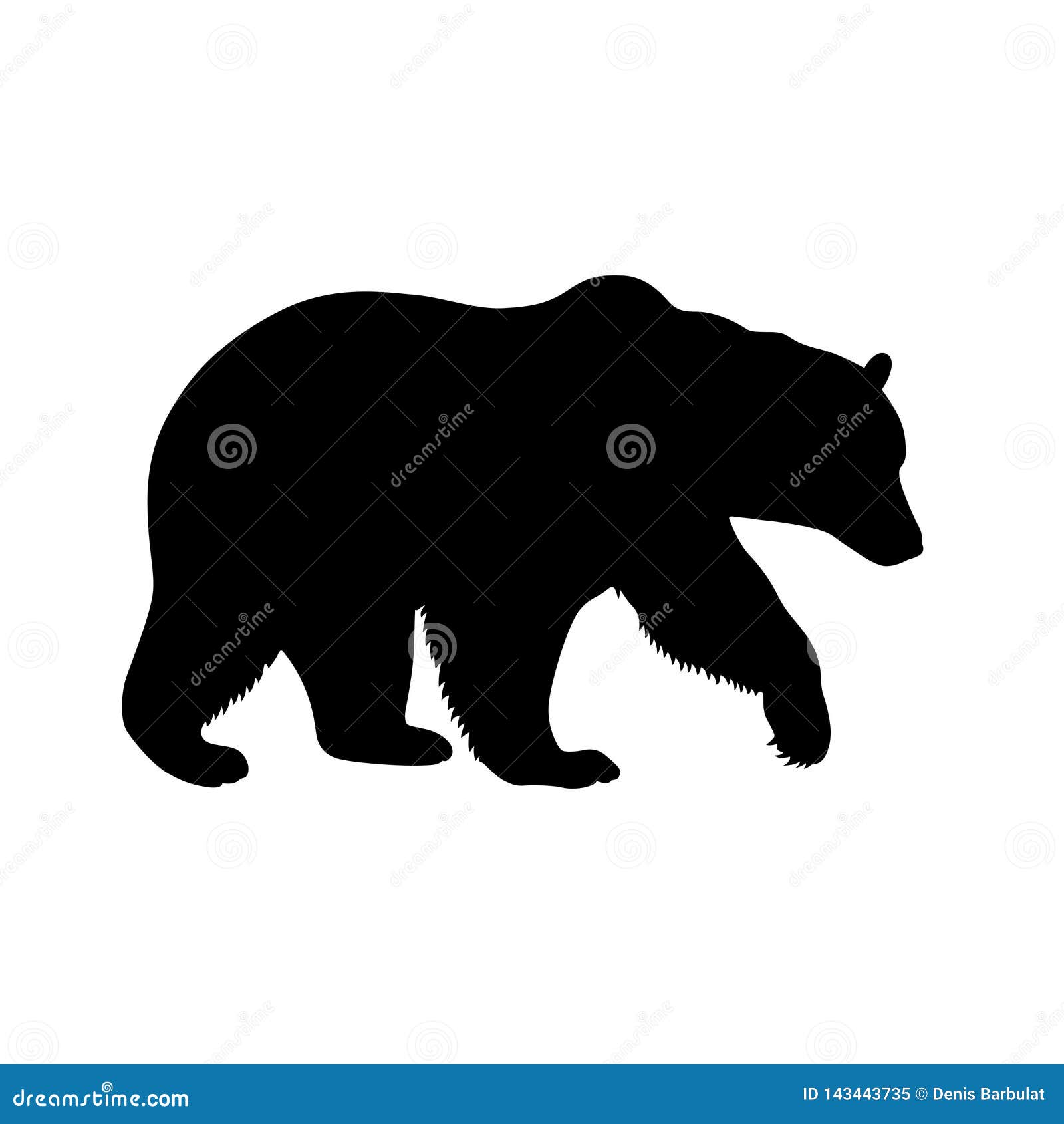 Медведь силуэт