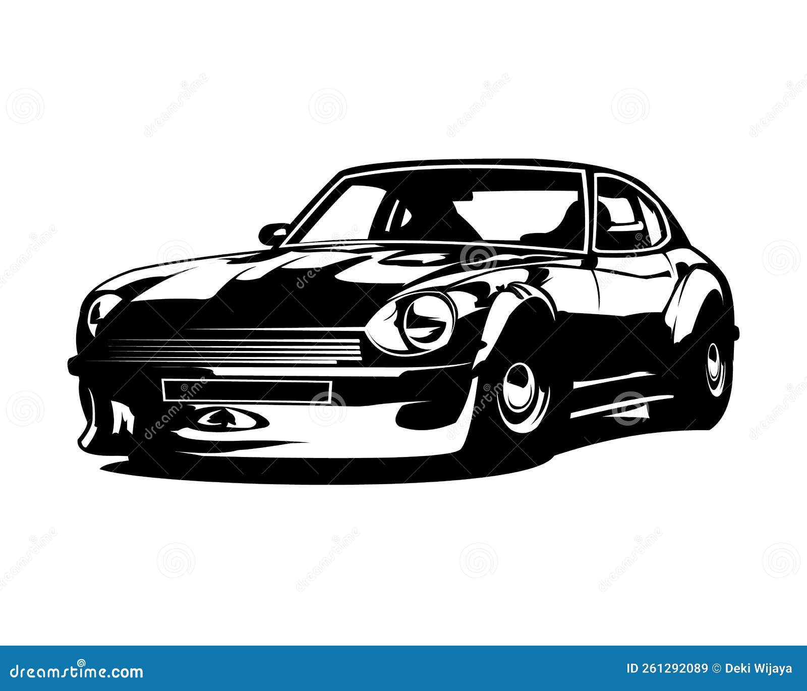 векторная иллюстрация японского спортивного автомобиля. лучшие для Jdm  футболки и наклеек Иллюстрация вектора - иллюстрации насчитывающей  классицистическо, модель: 261292089