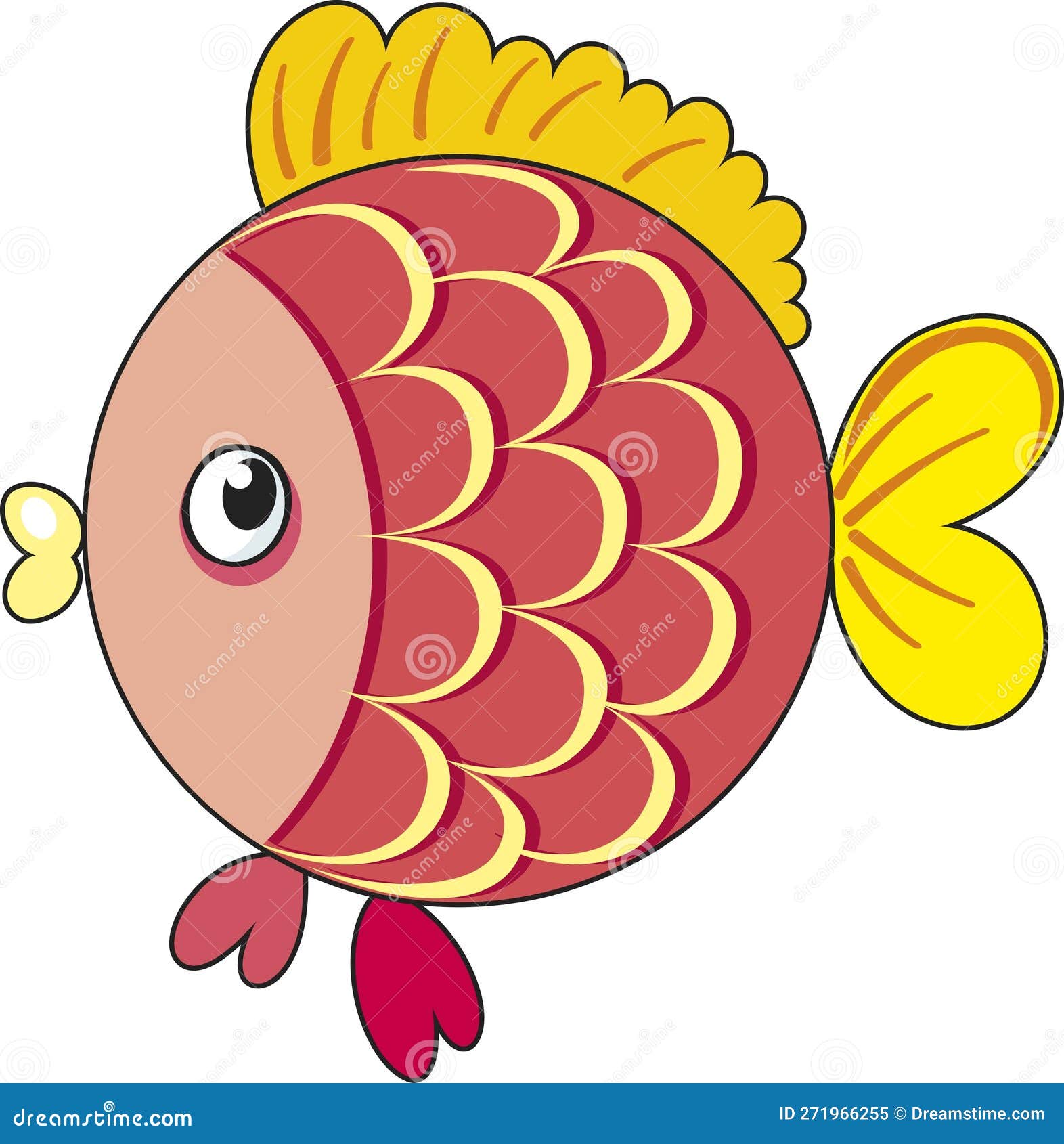 векторная милая розовая рыбка аквариумная рыба для печати детская  иллюстрация на белом фоне Иллюстрация вектора - иллюстрации насчитывающей  любимчик, подводно: 271966255