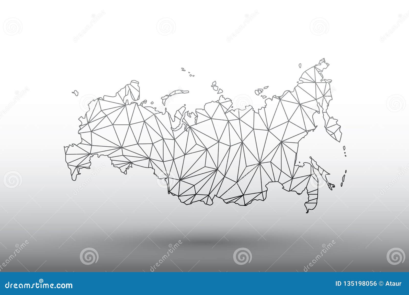 Абстрактная карта россии