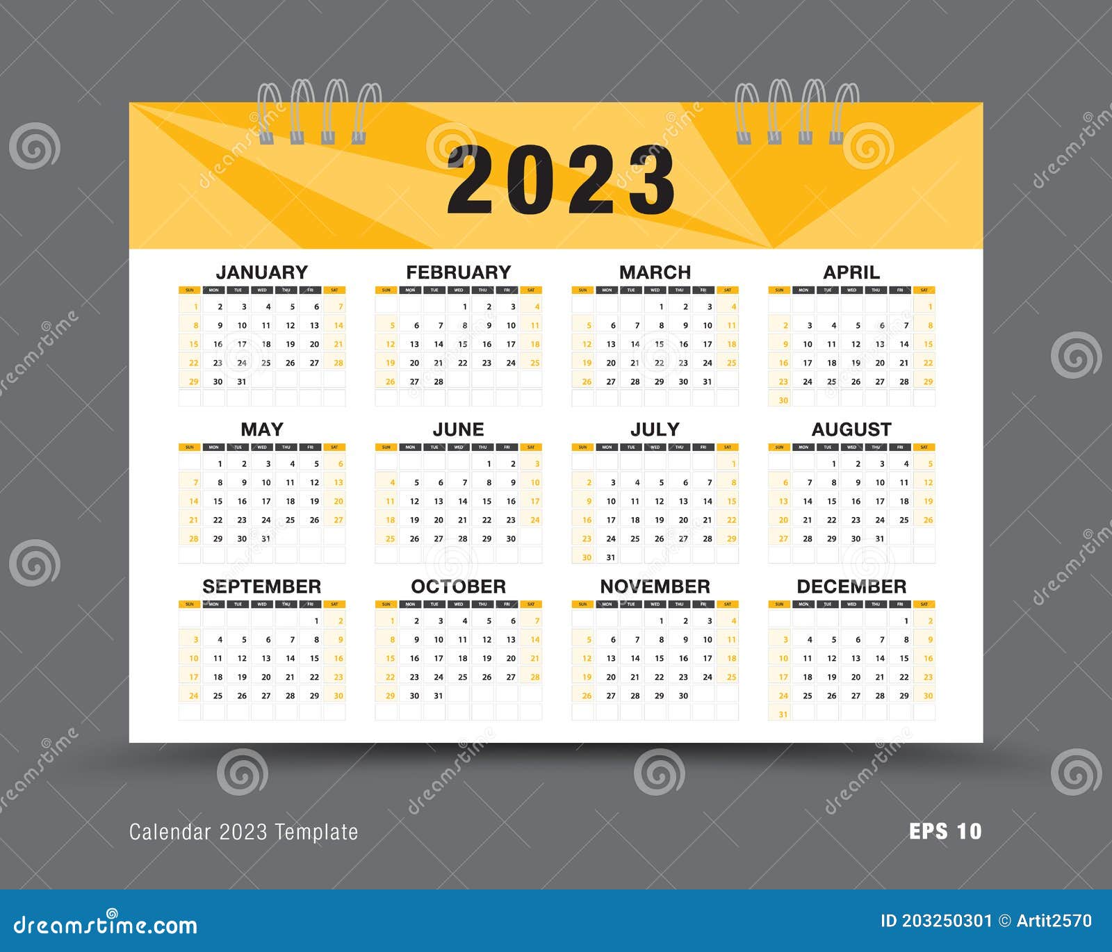 Вектор 2023 шаблонов в календаре 12 месяцев набора календаря в рекламе 2021  печати путешественнику брошюры бизнеса Иллюстрация вектора - иллюстрации  насчитывающей конструкция, ловкости: 203250301