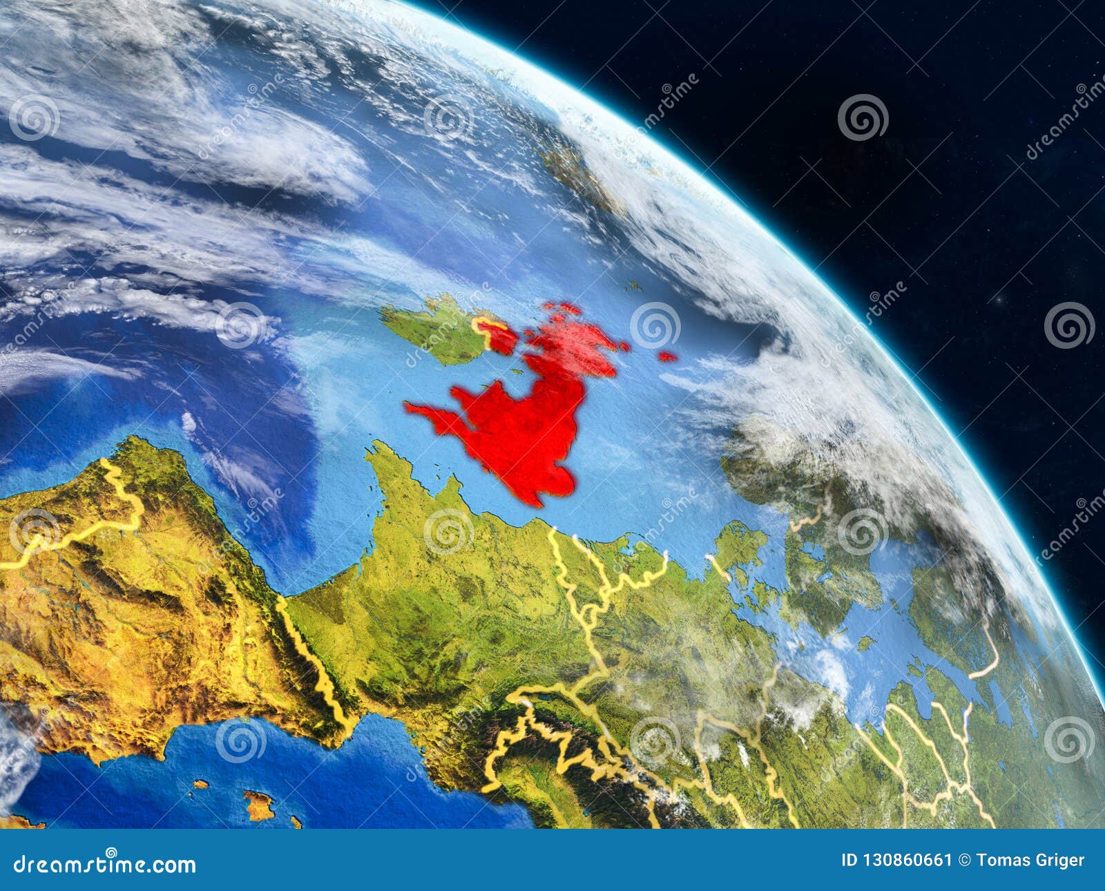 Великобритания от космоса иллюстрация штока. иллюстрации насчитывающей  соединено - 130860661