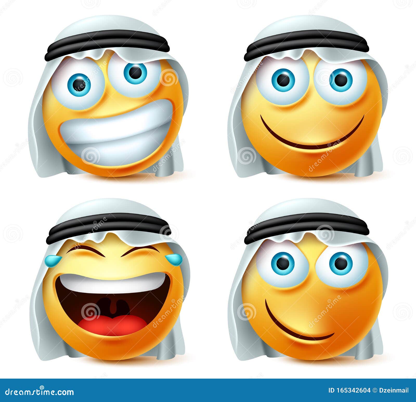 Весёлый набор векторов смайликов араба Саудовский арабский смайлик и  смайлики в смех, озорной, улыбке и радостном выражении лица Иллюстрация  вектора - иллюстрации насчитывающей комплект, головка: 165342604