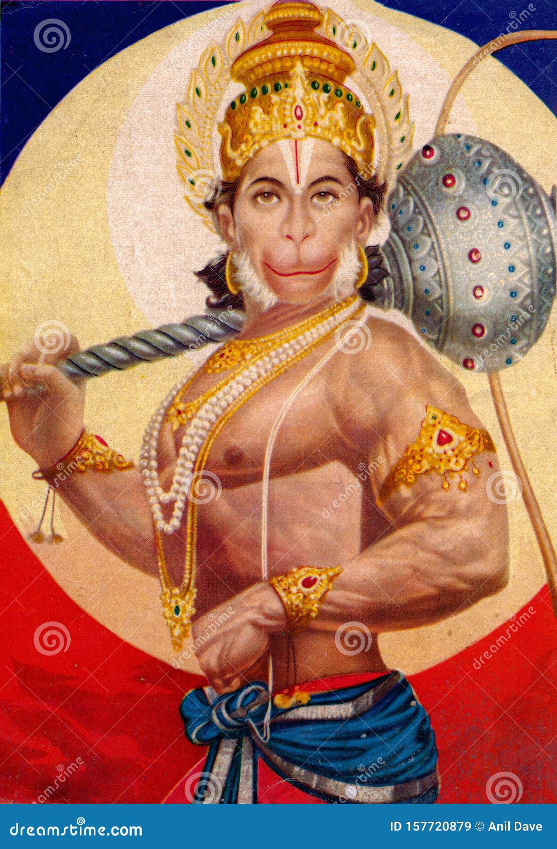 Винтаж Картины Хануманджи Бахарангбали или бога Манки Каляна Редакционное  Стоковое Изображение - изображение насчитывающей вероисповедно,  вероисповедание: 157720879