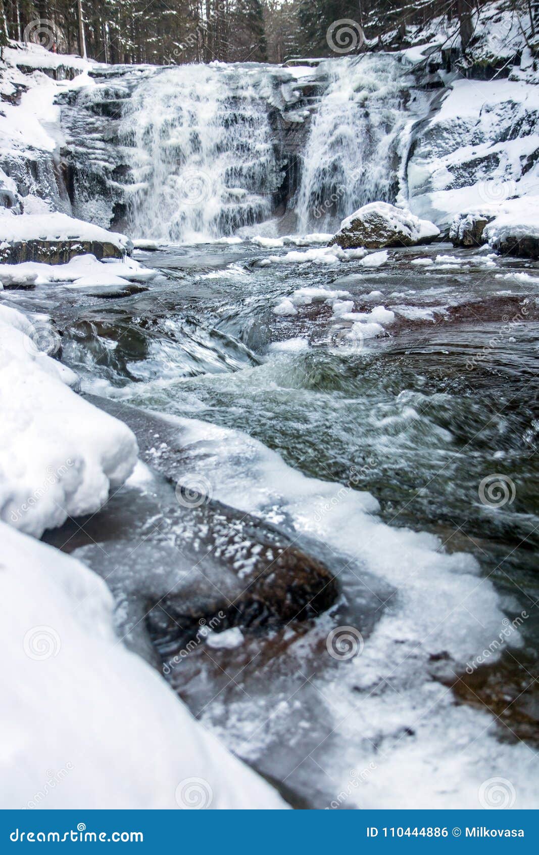 Зима Фото Водопад