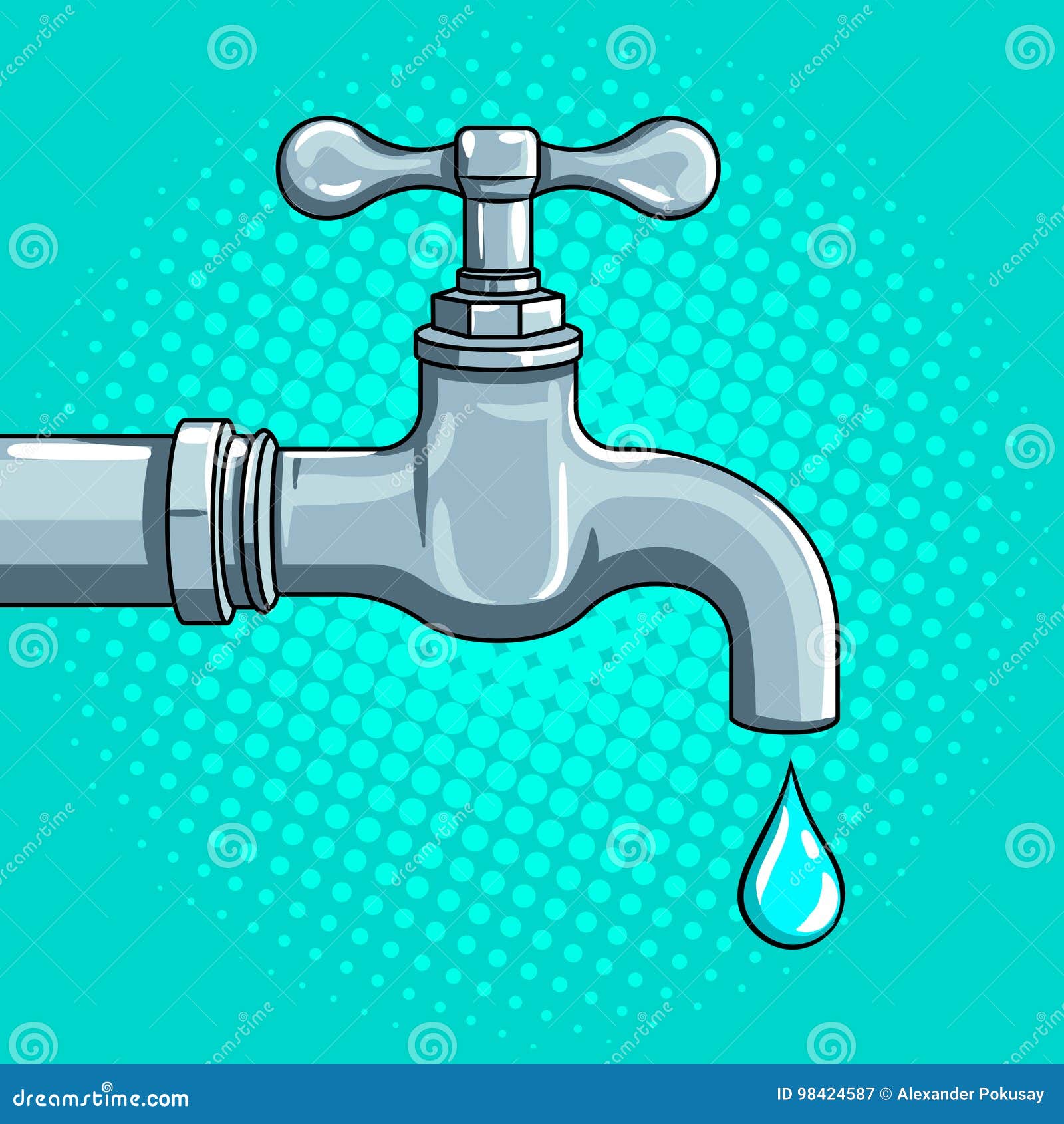 Кран с водой картинка для детей на прозрачном фоне