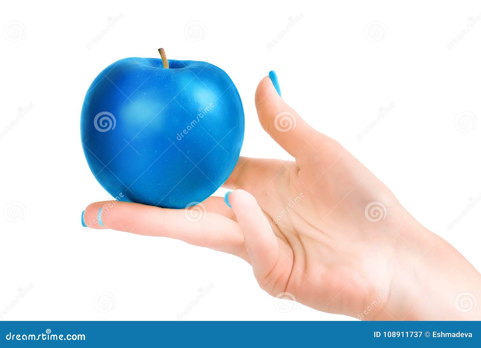 Синие яблоки
