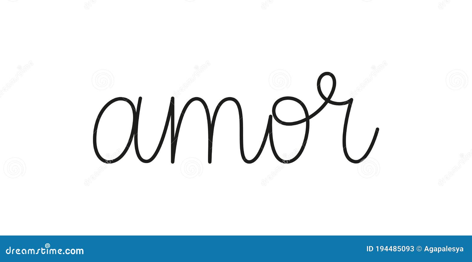 Аморе надпись