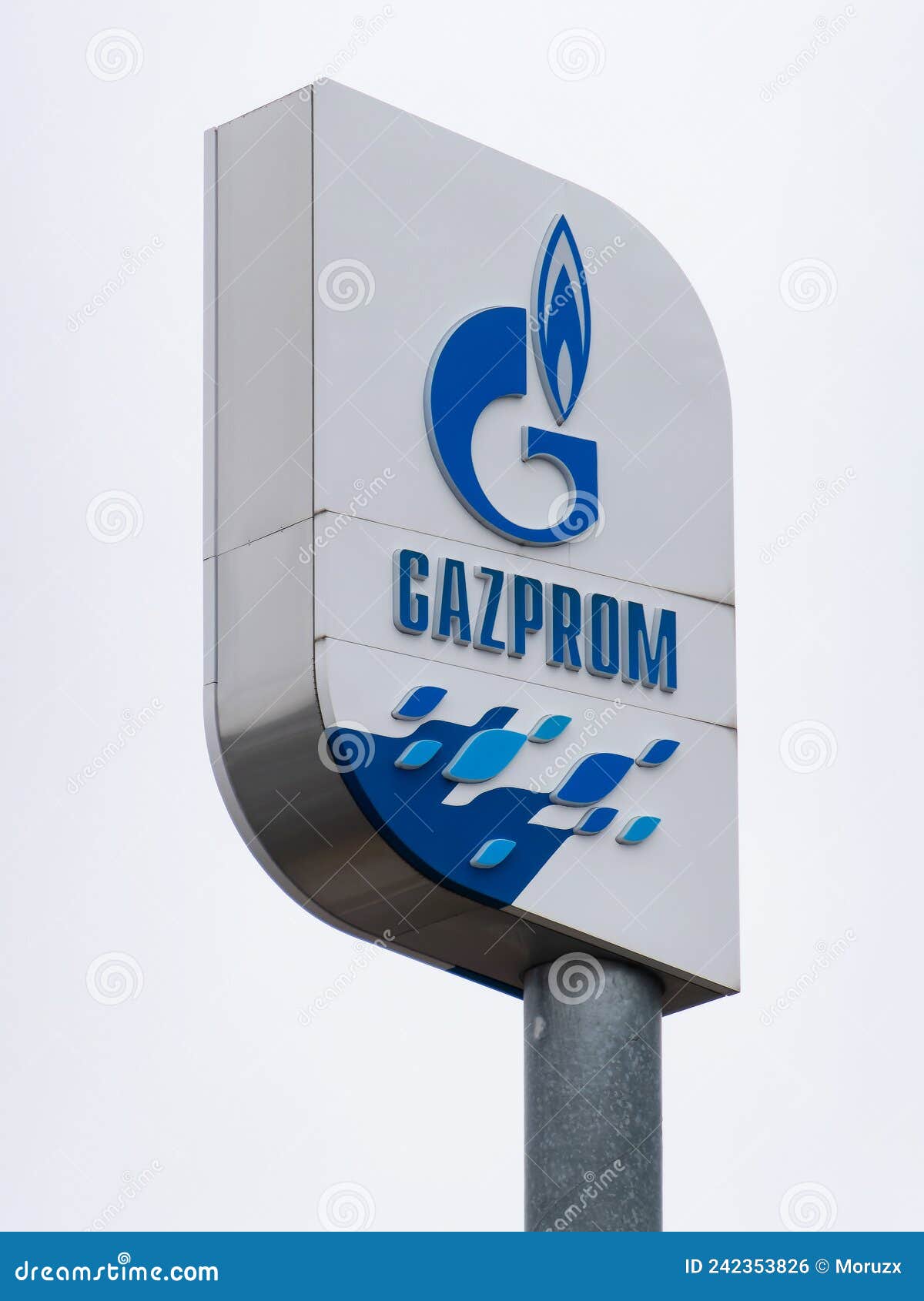 Logo on Gazprom Neft Gas Station in Belgrade, Serbia Editorial Stock Photo - Ima