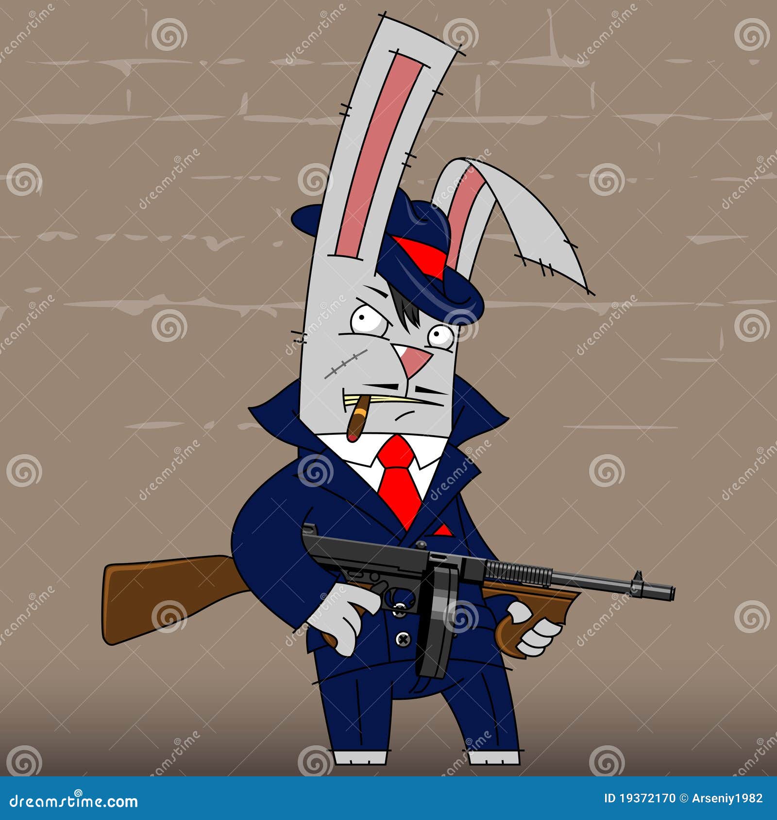 Кролик с оружием