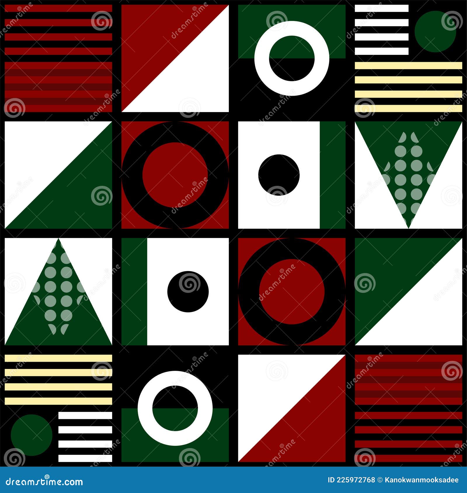 геометрический прозрачный фон узора. треугольник по кругу и квадрат.  рождественский цвет тематический узор для обертки. Иллюстрация вектора -  иллюстрации насчитывающей день, состав: 225972768