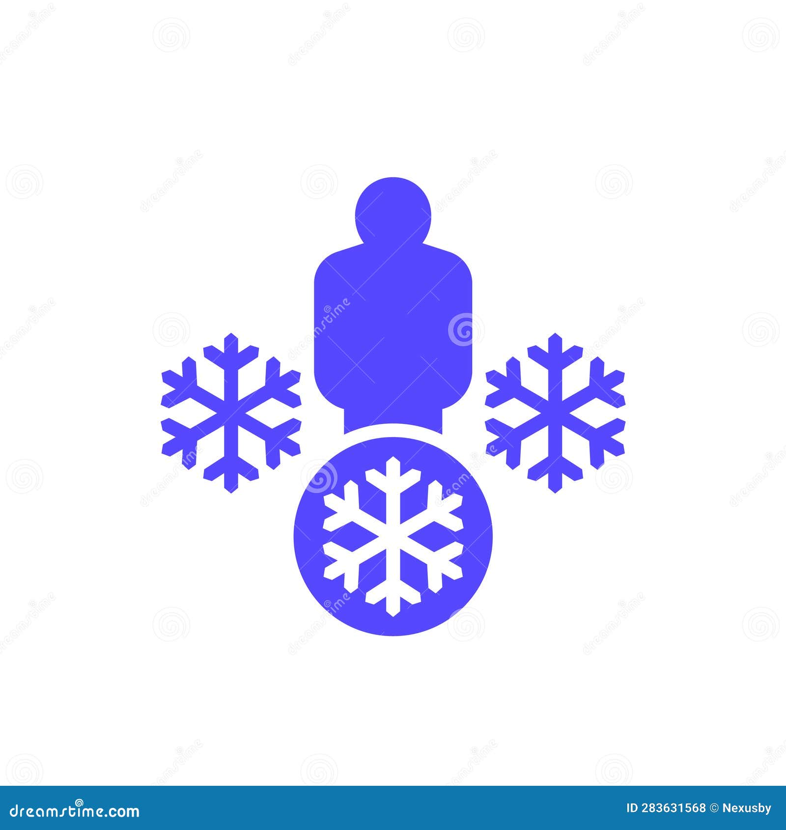 гипотермия иконка низкая температура тела Иллюстрация вектора - иллюстрации  насчитывающей снежинка, заморозок: 283631568