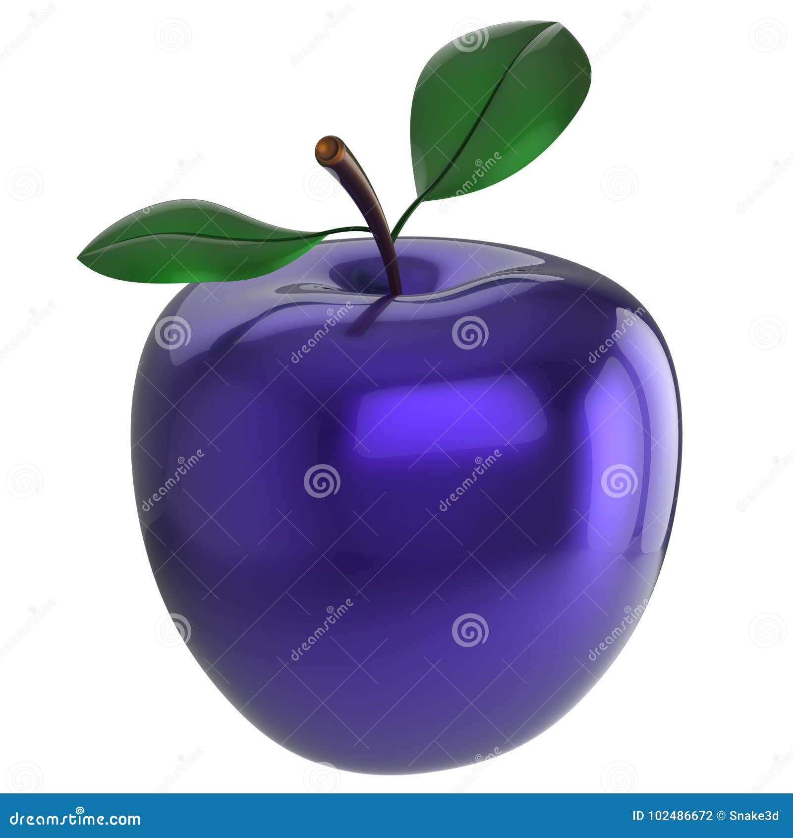 Синие яблоки