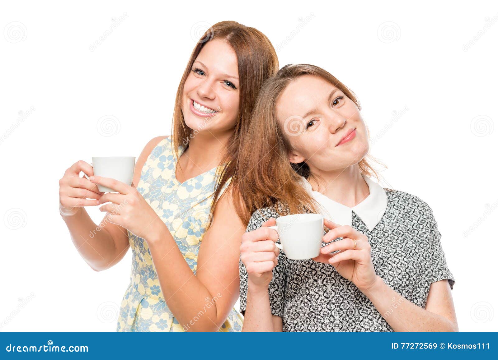 2 women in a cup