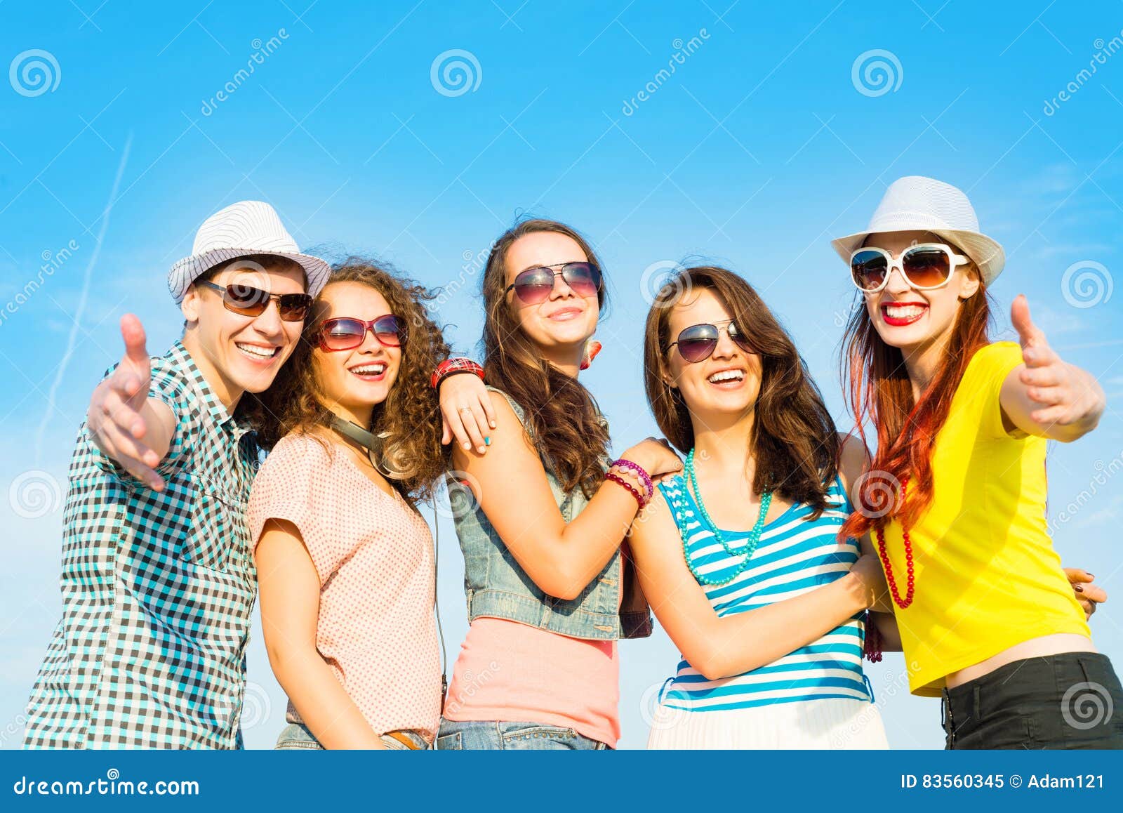 Wear group. Group of women Wear Glasses.