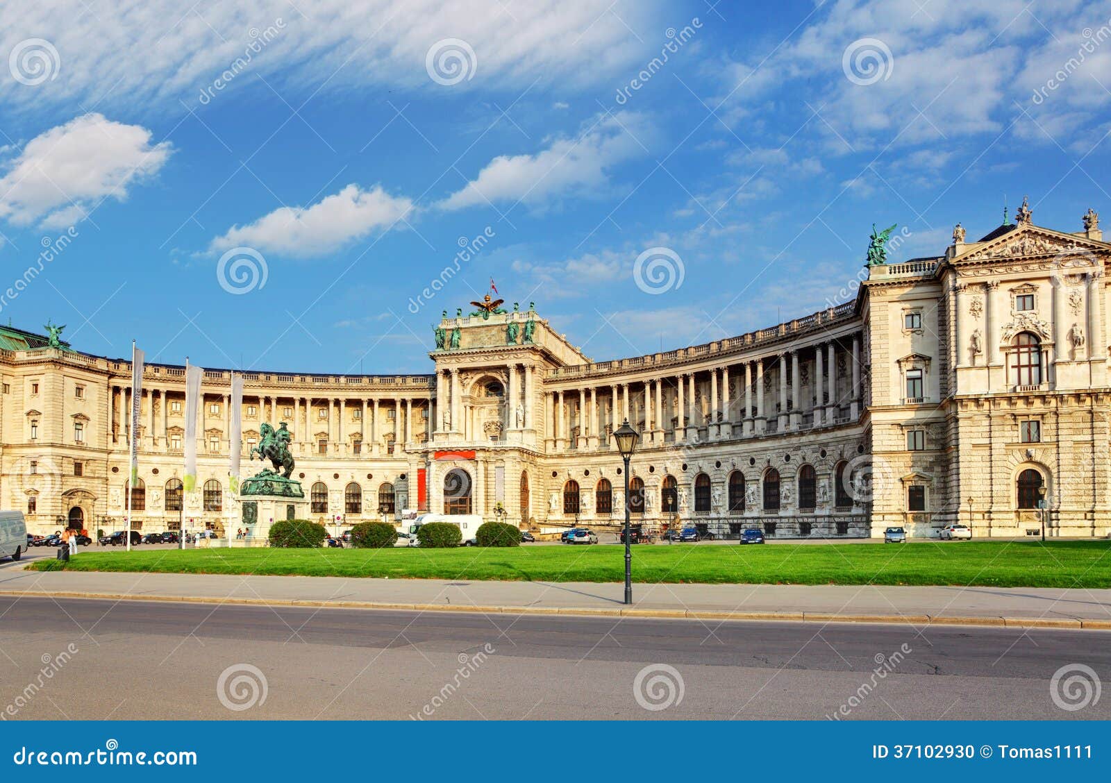 Дворец Hofburg вены стоковое фото. изображение насчитывающей лето - 37102930