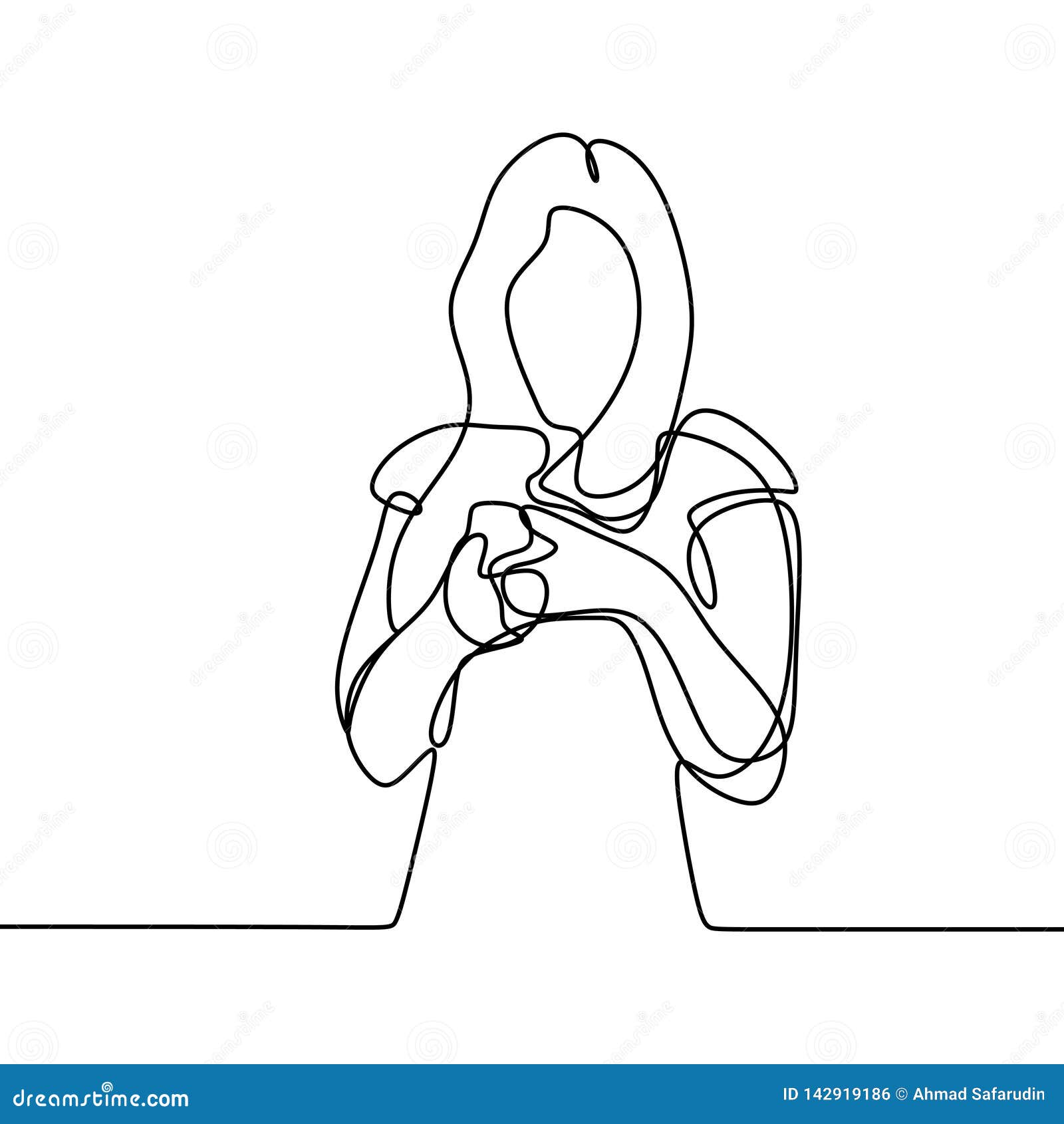 Девушка играя и используя линию чертеж умного телефона непрерывную Одно  Lineart вектора концепции связи женщин с мобильным устрой Иллюстрация  вектора - иллюстрации насчитывающей прибор, линия: 142919186