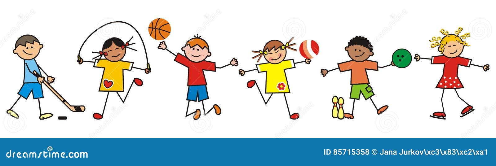 Дети и спорт, значок вектора Иллюстрация вектора - иллюстрации  насчитывающей оборудование, детсад: 85715358
