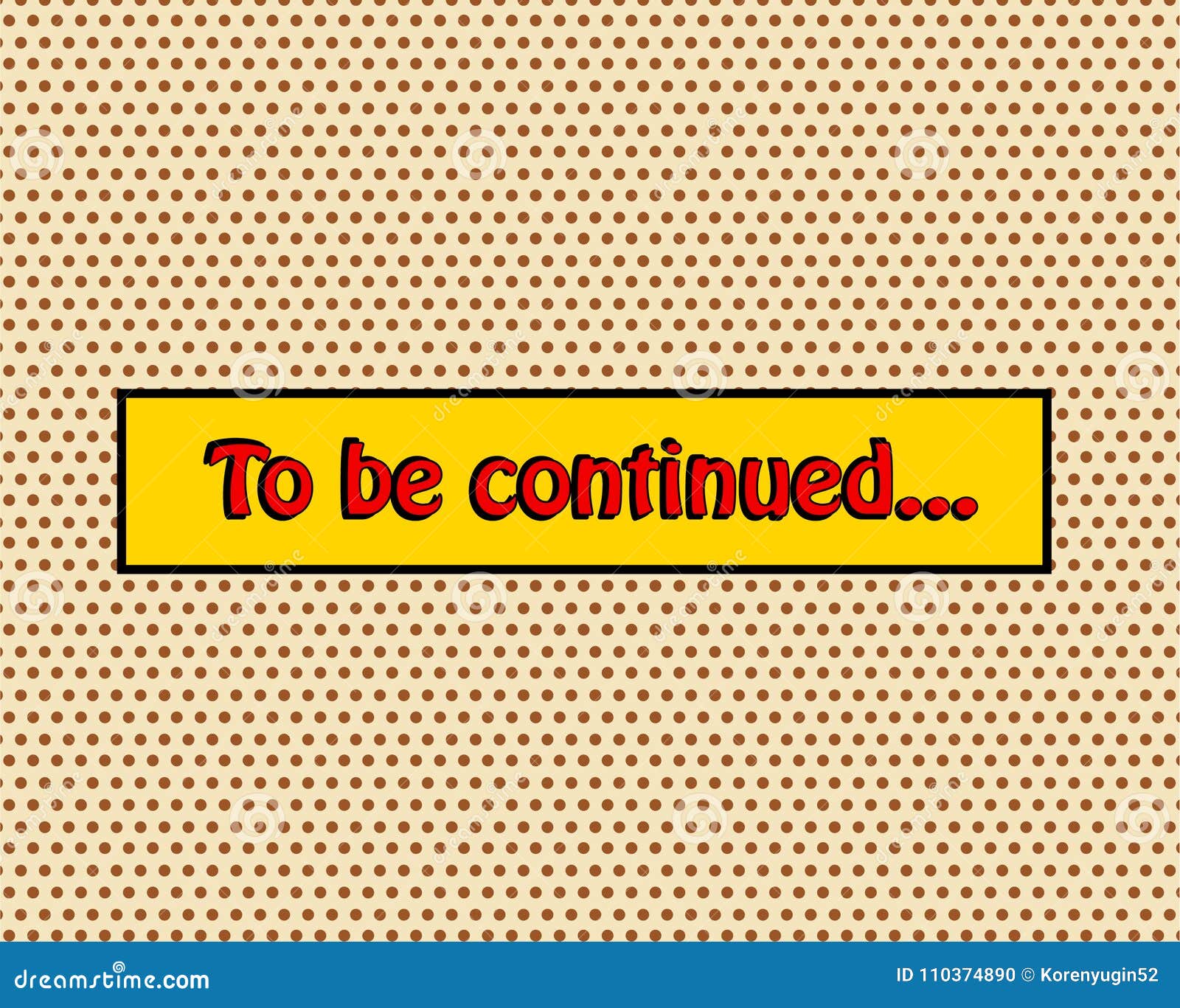 Надпись to be continued без фона