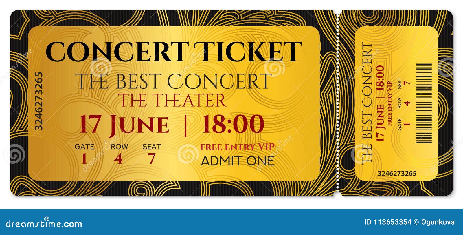 Tickets концерт. Concert ticket. Золотой билет. Билет с Купоном отрывным. Золотой билет на концерт.