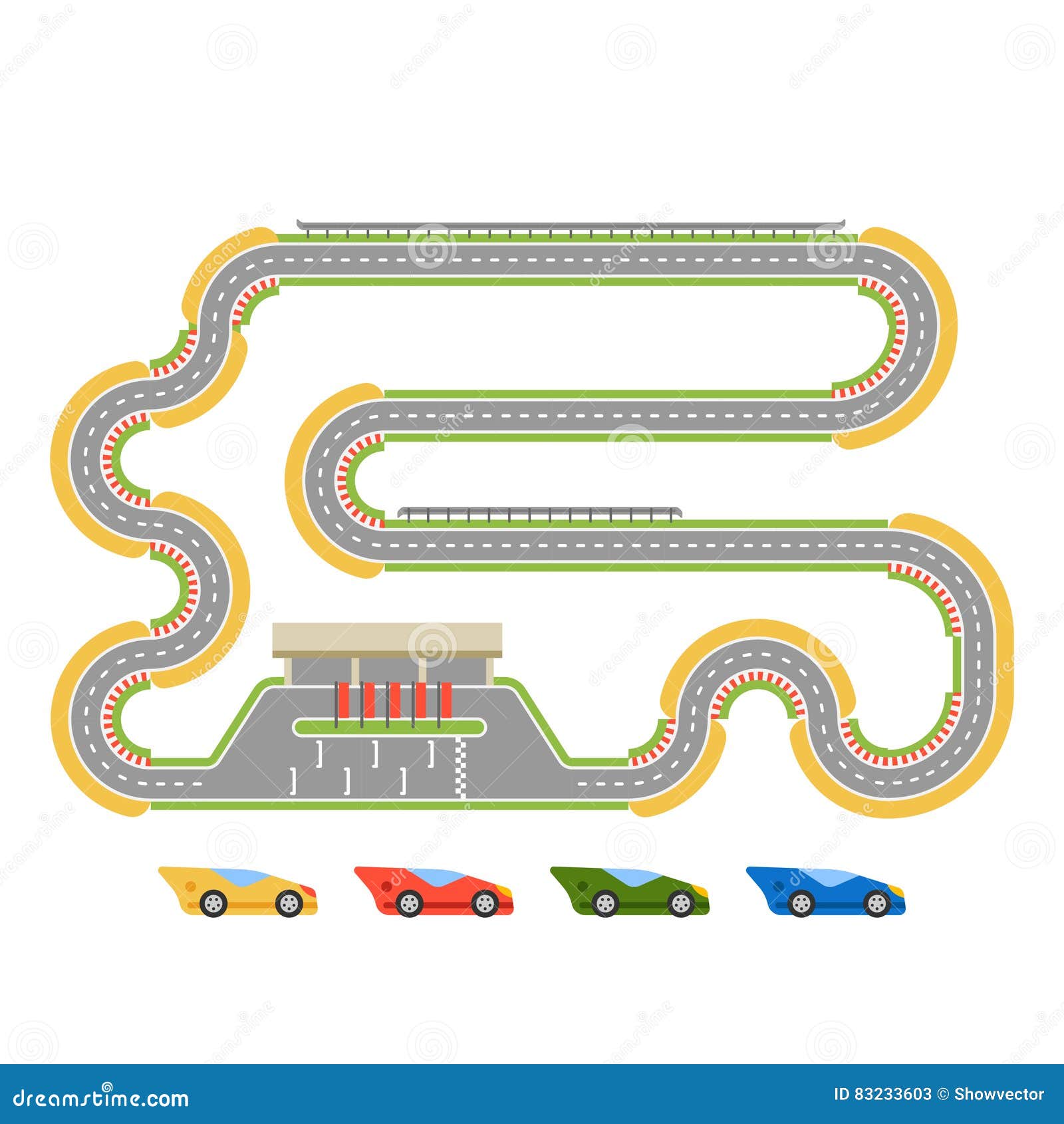 Race track outline