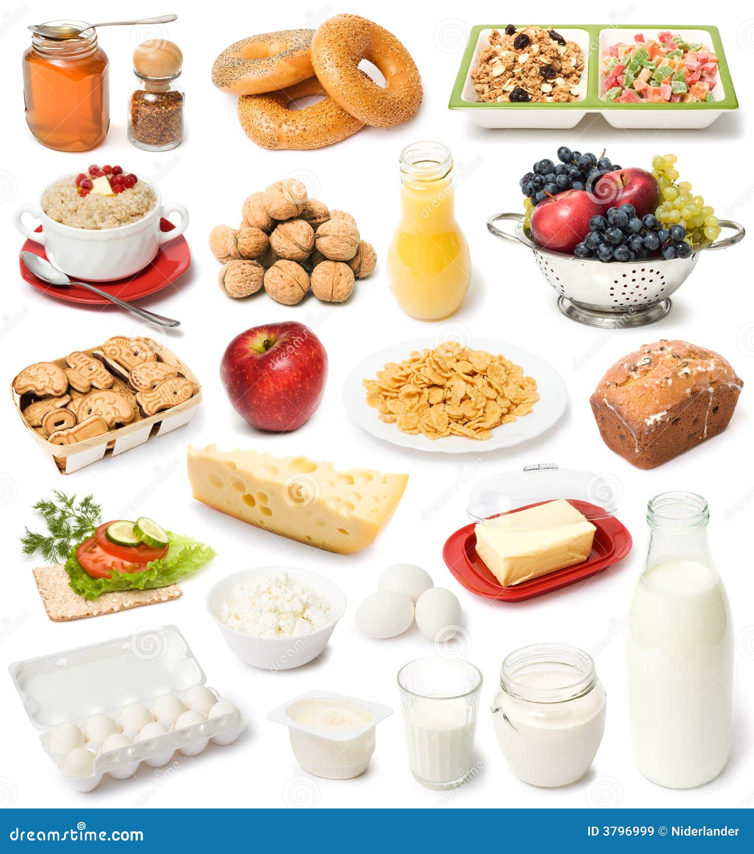 Картинки продуктов питания по отдельности