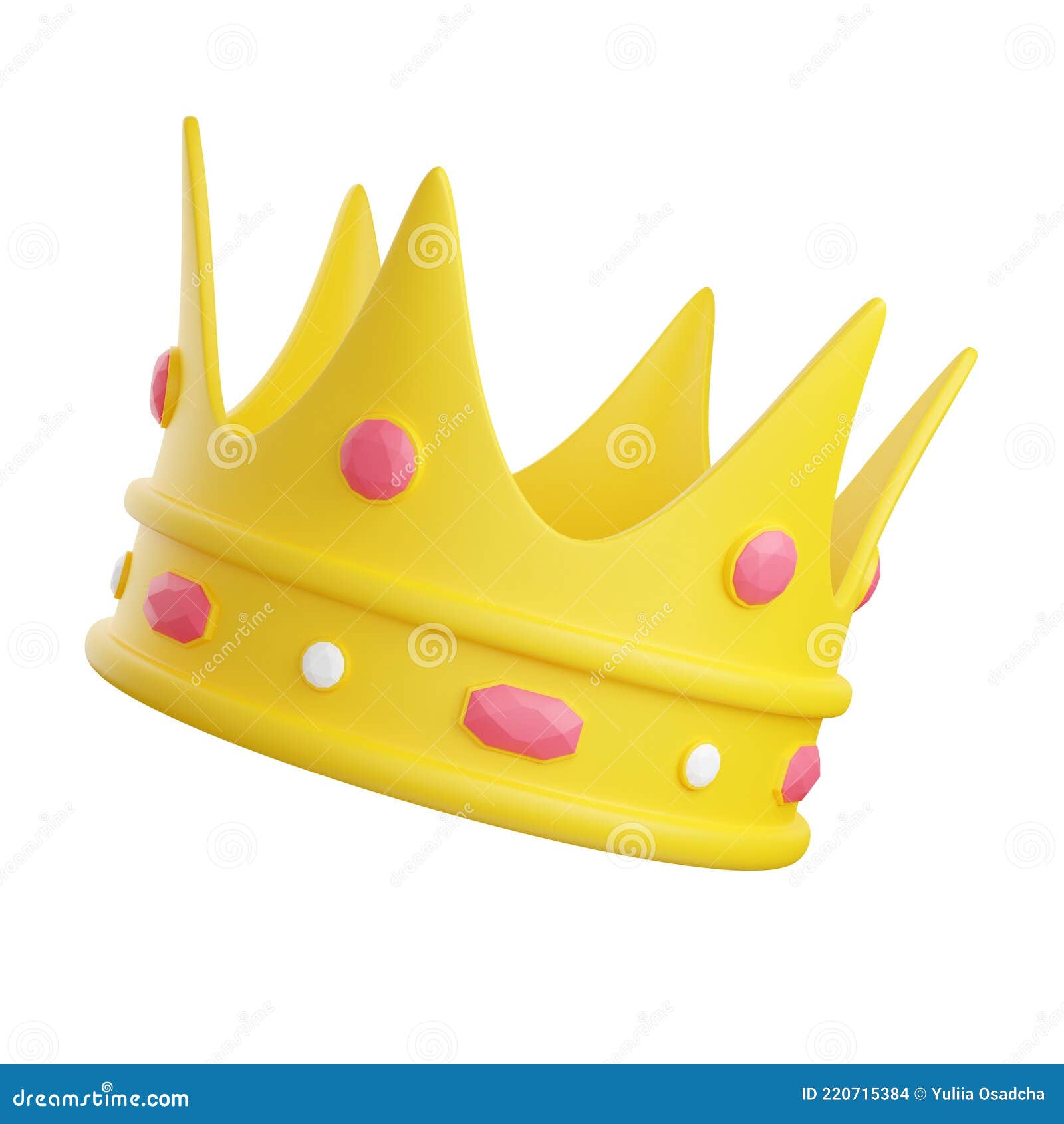 Hand drawn crown logo and icon in cartoon style Vector Image