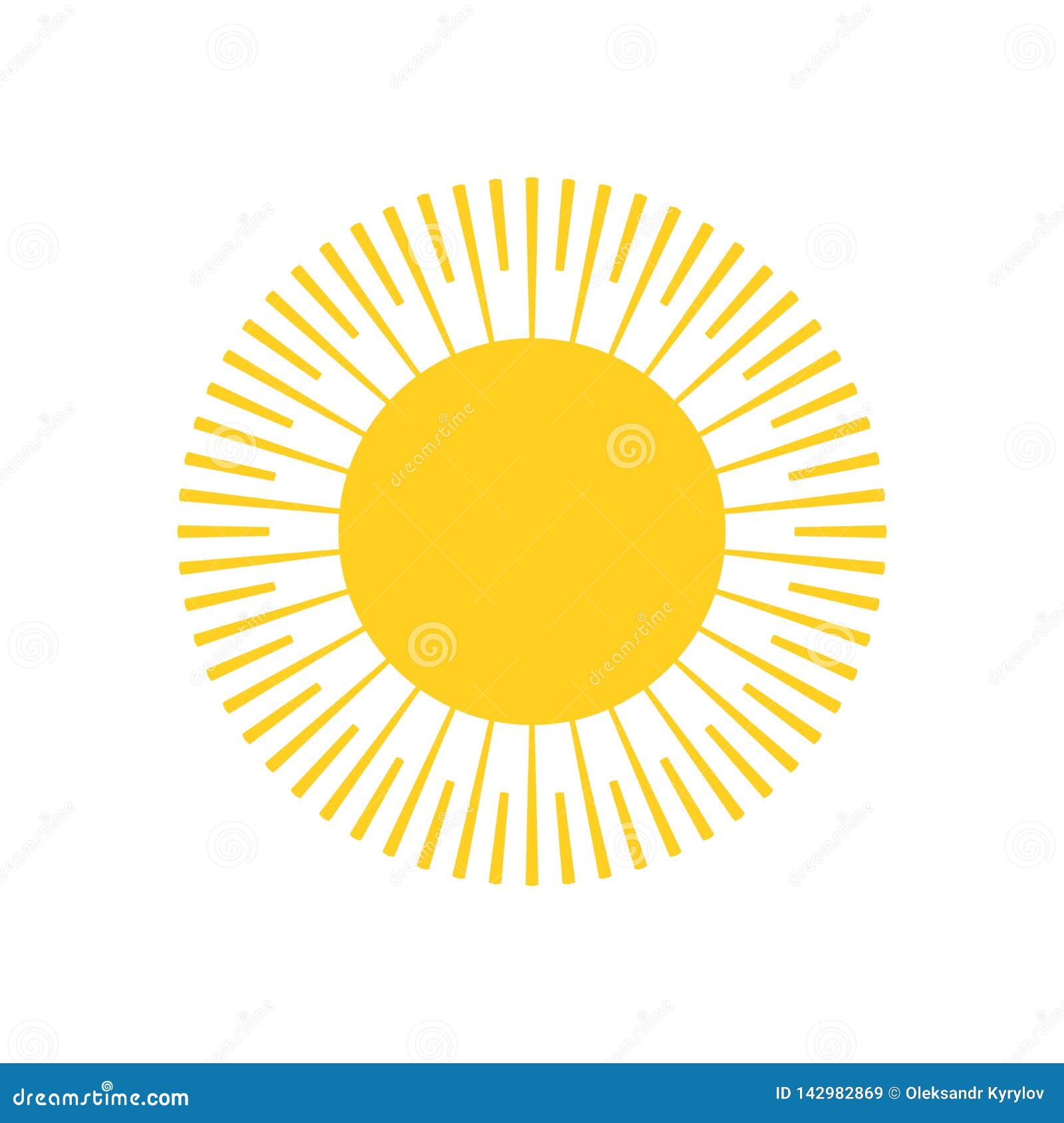 Желтое солнце на красном фоне