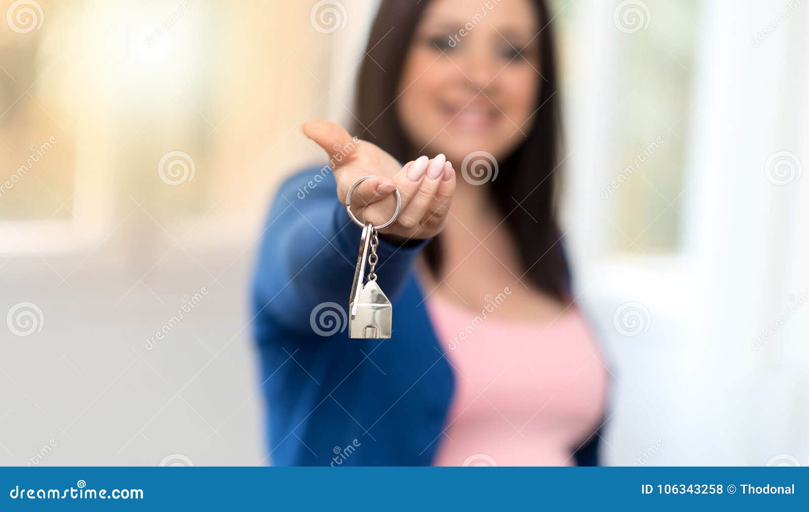 Женщина забыла ключи