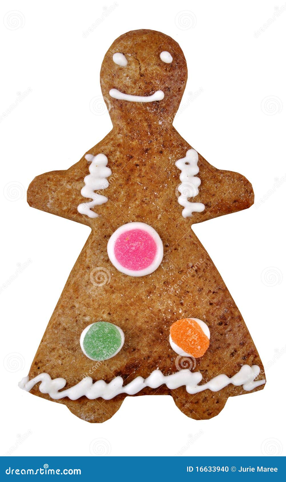 Nude gingerbread woman