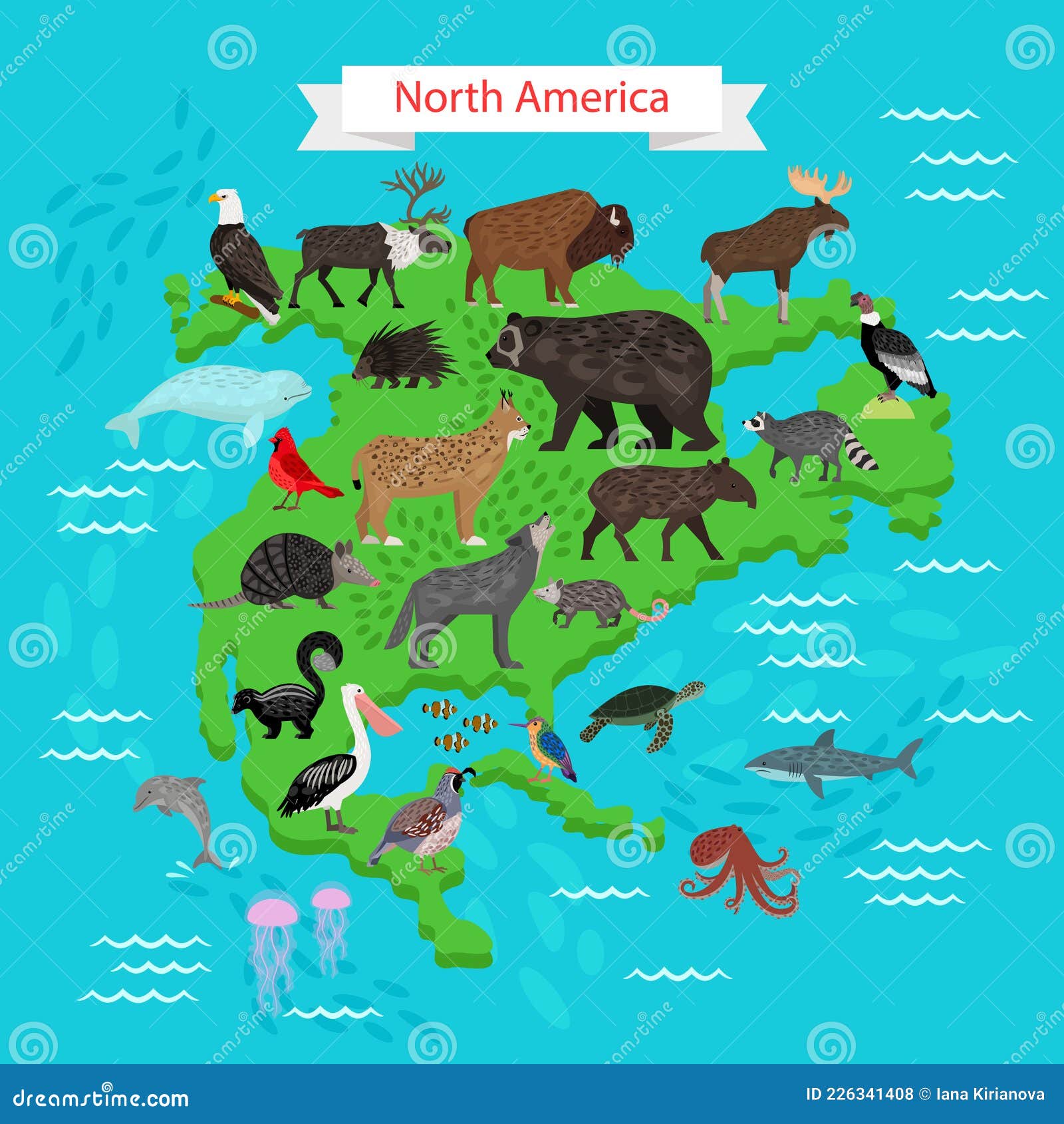 Животный мир материка северная америка. Карта Северной Америки с животными. Северная Америка для детей с животными. Животный мир Северной Америки на карте. Карта животных и растений Северной Америки.