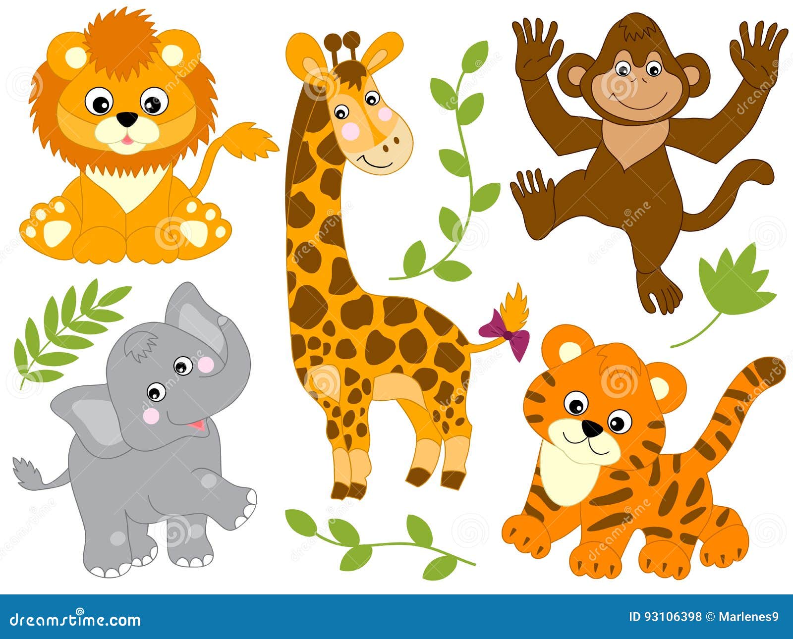 Тигр лев жираф слон. Мультяшные животные. Африканские животные для детей. Мультяшные животные сафари. Животные сафари детям рисунки.