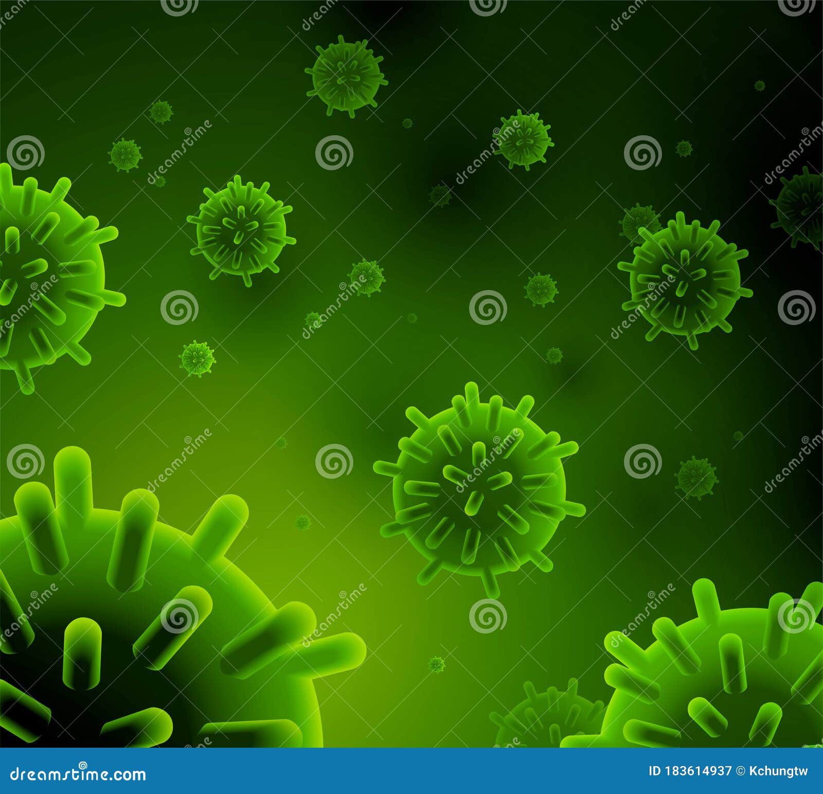 Зеленая фон клеток коронавирус Иллюстрация вектора - иллюстрации насчитывающей иллюстрация, микробиология: 183614937
