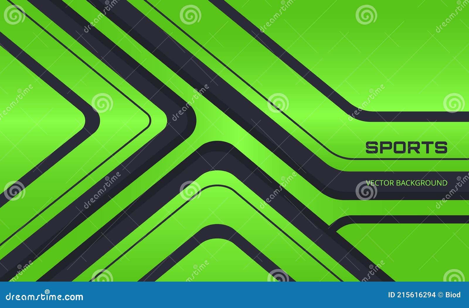 зеленый и черный спортивный фон с абстрактными формами. Иллюстрация вектора  - иллюстрации насчитывающей футуристическо, график: 215616294