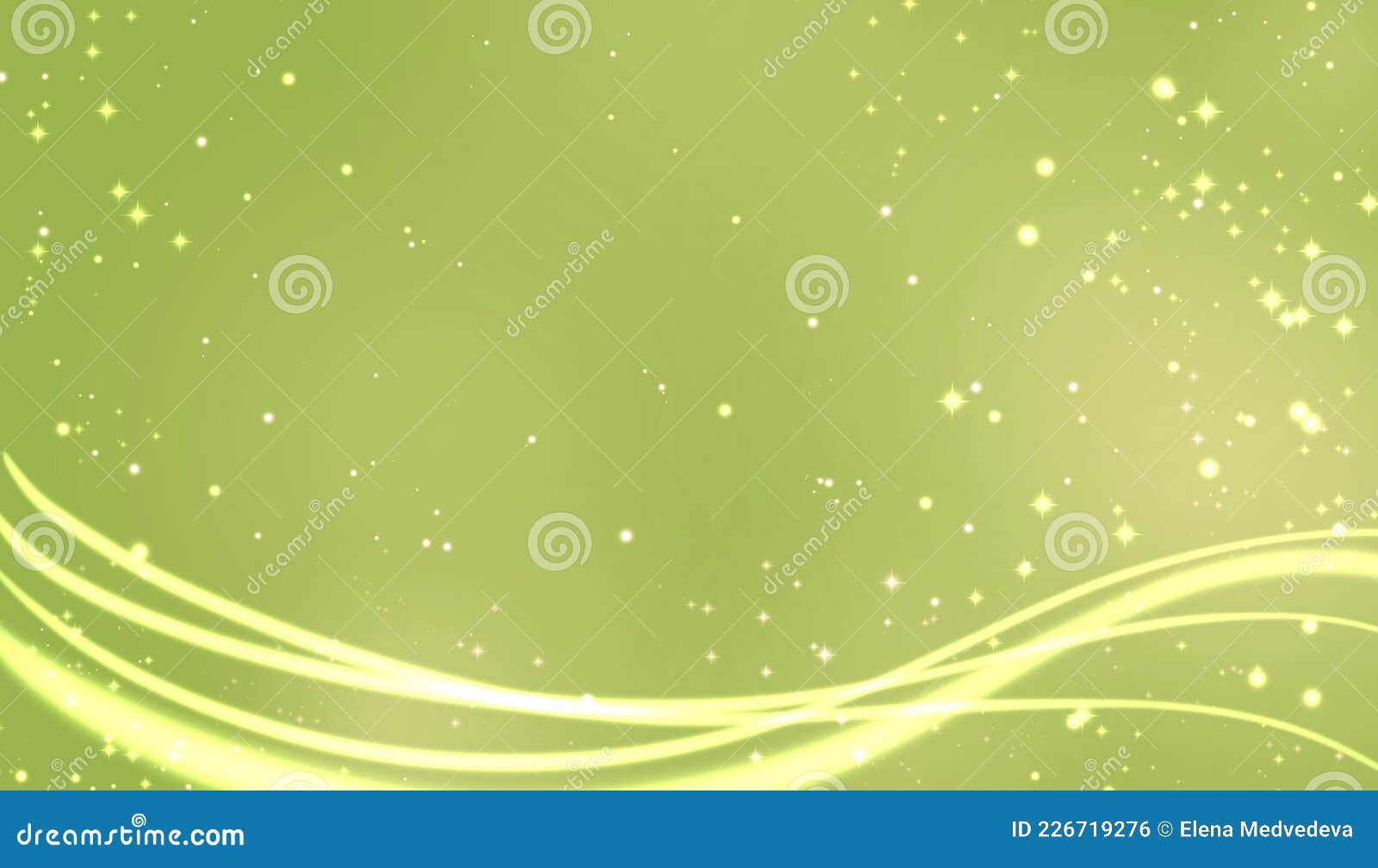 зеленый праздничный абстрактный фон со звездами сияют и волны. основа для  баннеров Иллюстрация штока - иллюстрации насчитывающей открытки, шаблон:  226719276