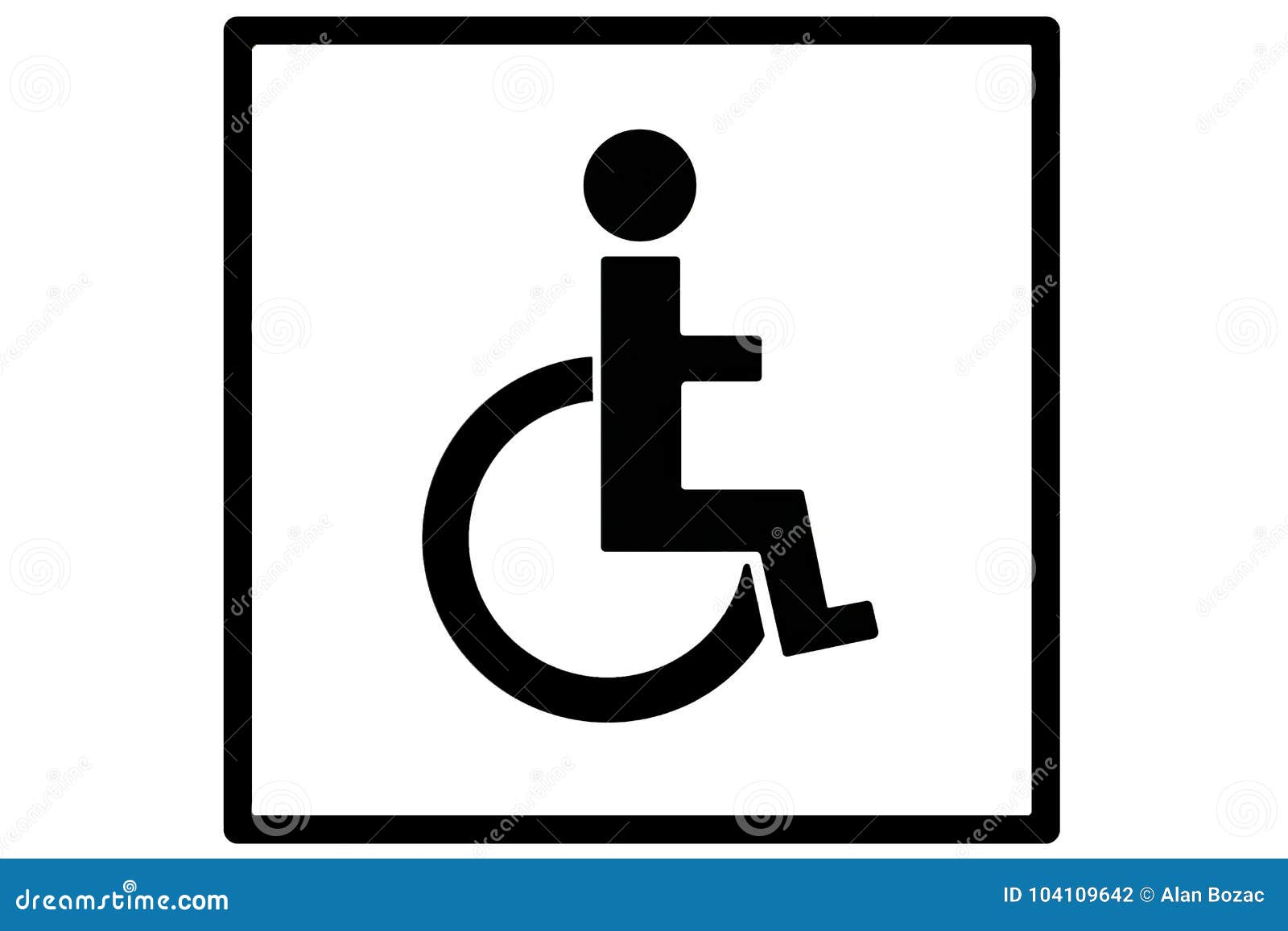 Знак Или Значок Инвалида Иллюстрация Штока. Иллюстрации.