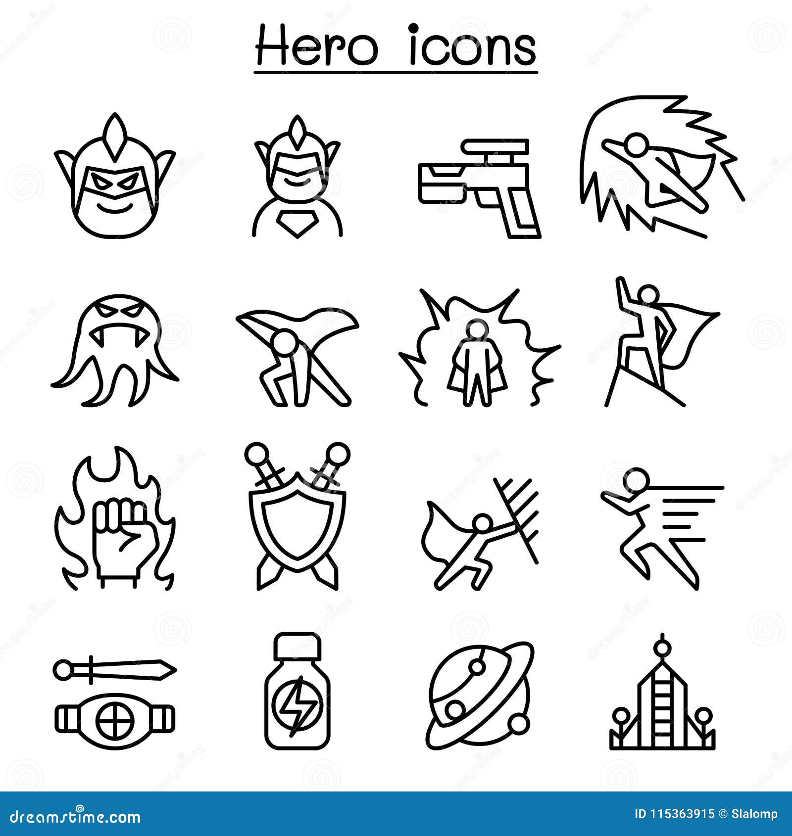 Hero icons