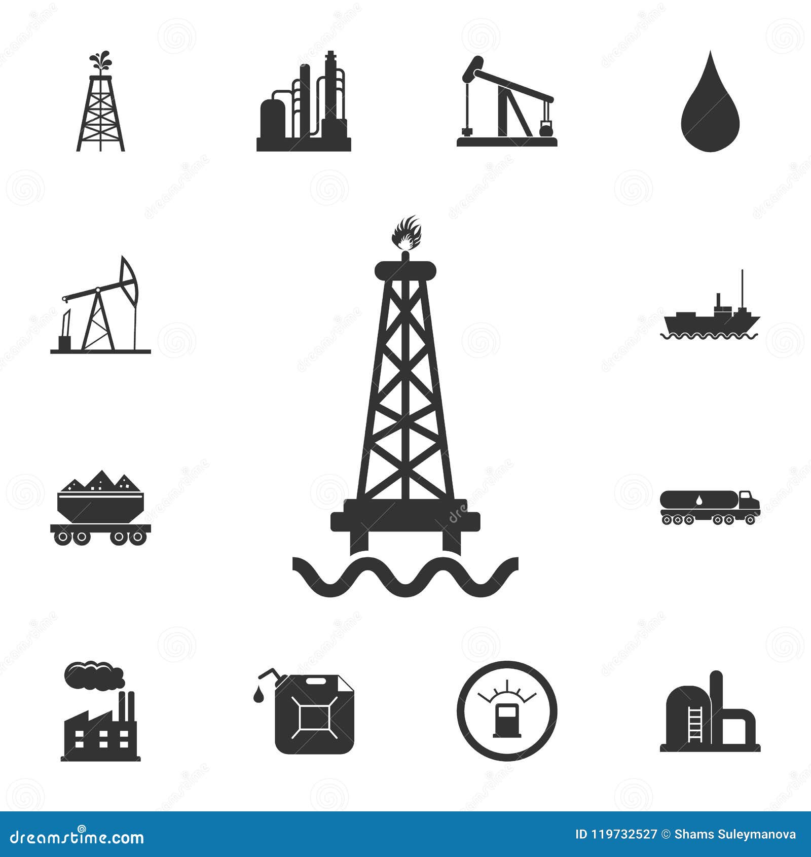 Географический значок нефти